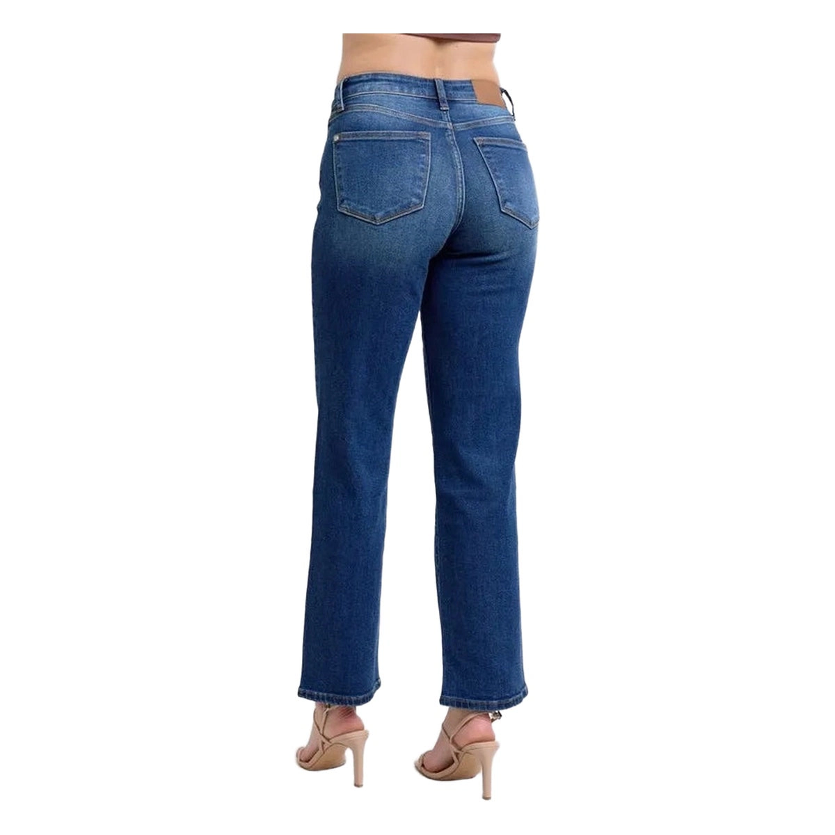 Judy Blue Full Size Side Seam Detail Straight Jeans with Pockets