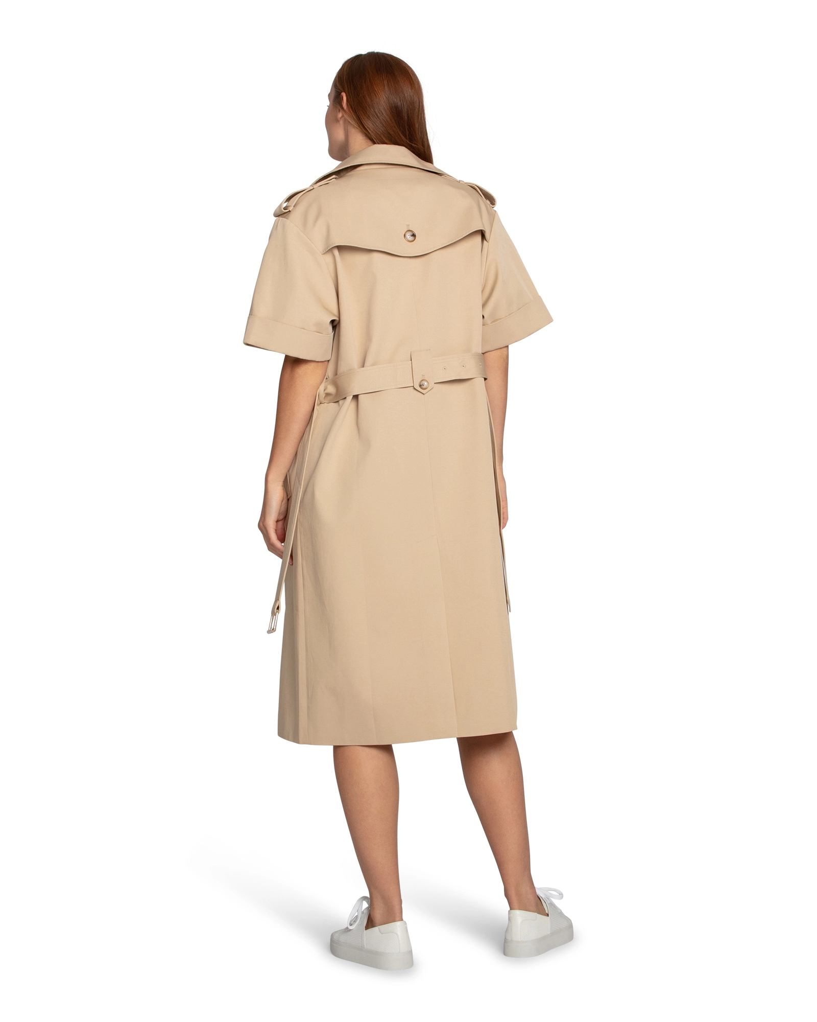 Belle & Bloom Womens Dust Daring Short Sleeve Trench Style Dress