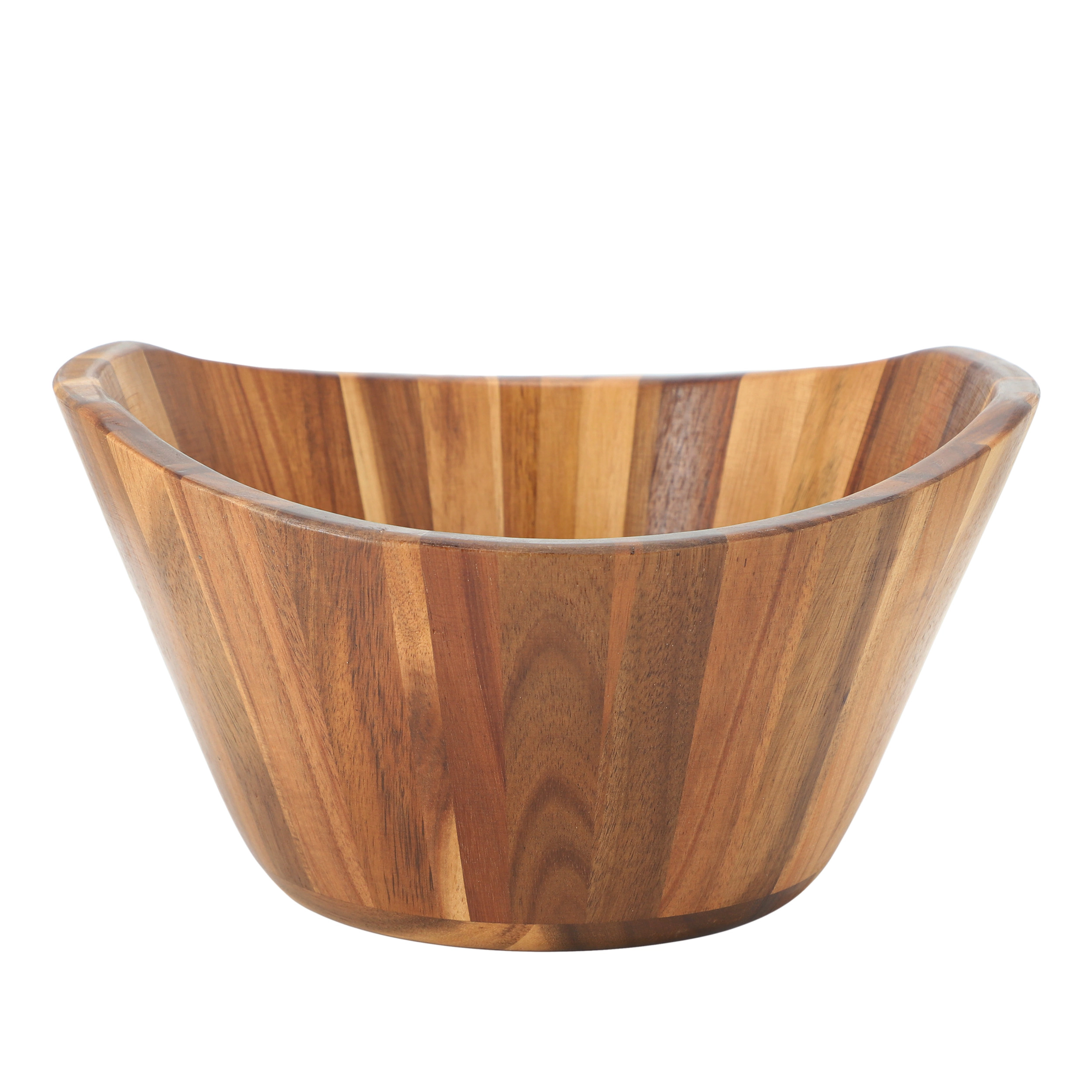 MegaChef 11.75 Inch Acacia Wood Deep Salad Bowl
