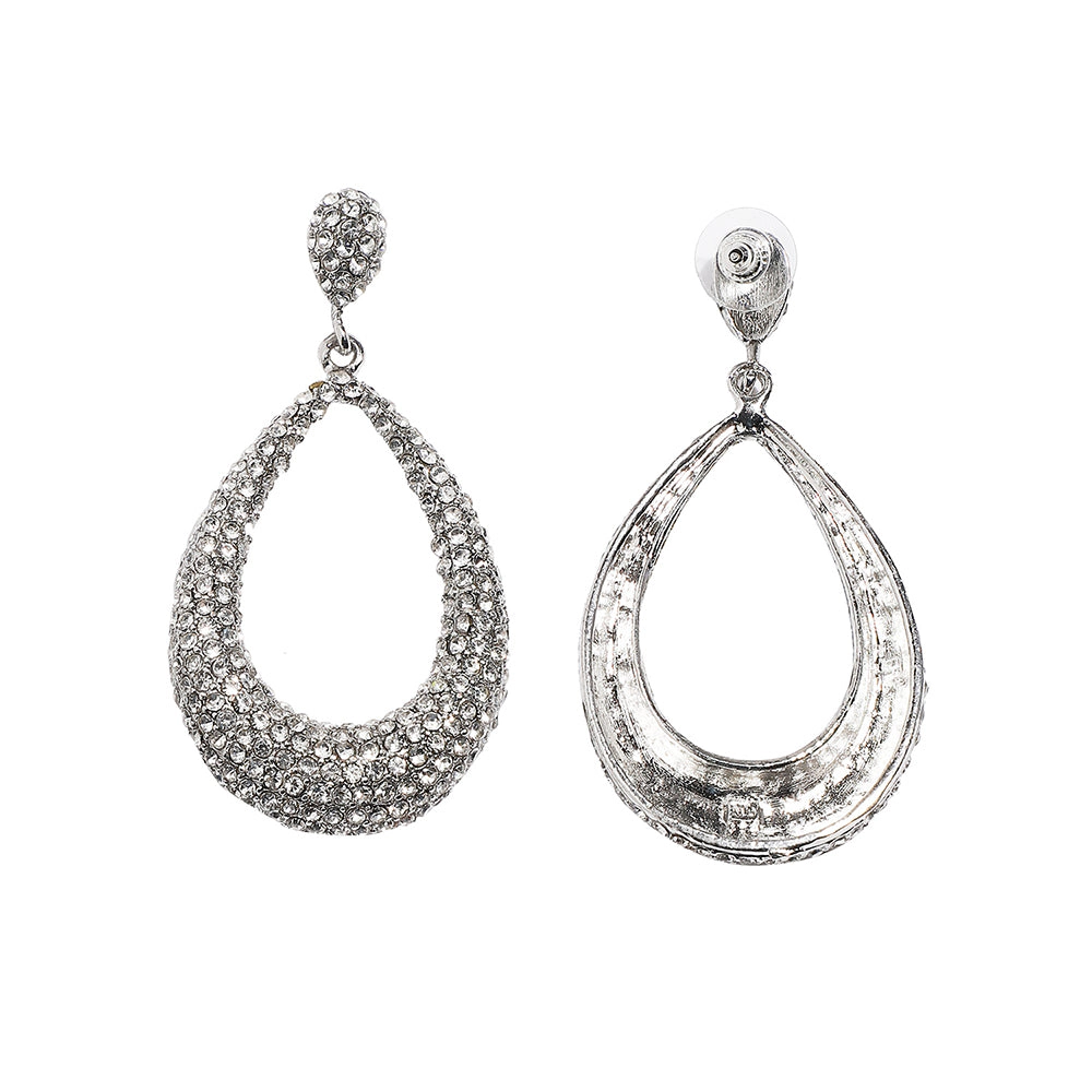 SOHI Women's Hollow Pear Drop Earrings