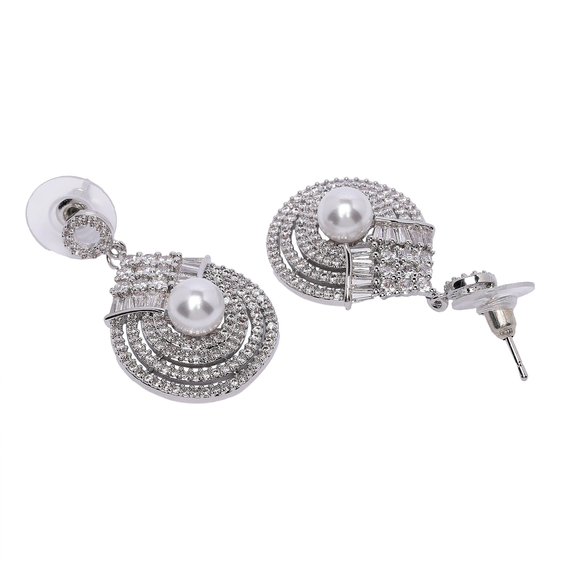 AGP PARIS Womens Pearlescent Radiant Drop Earrings