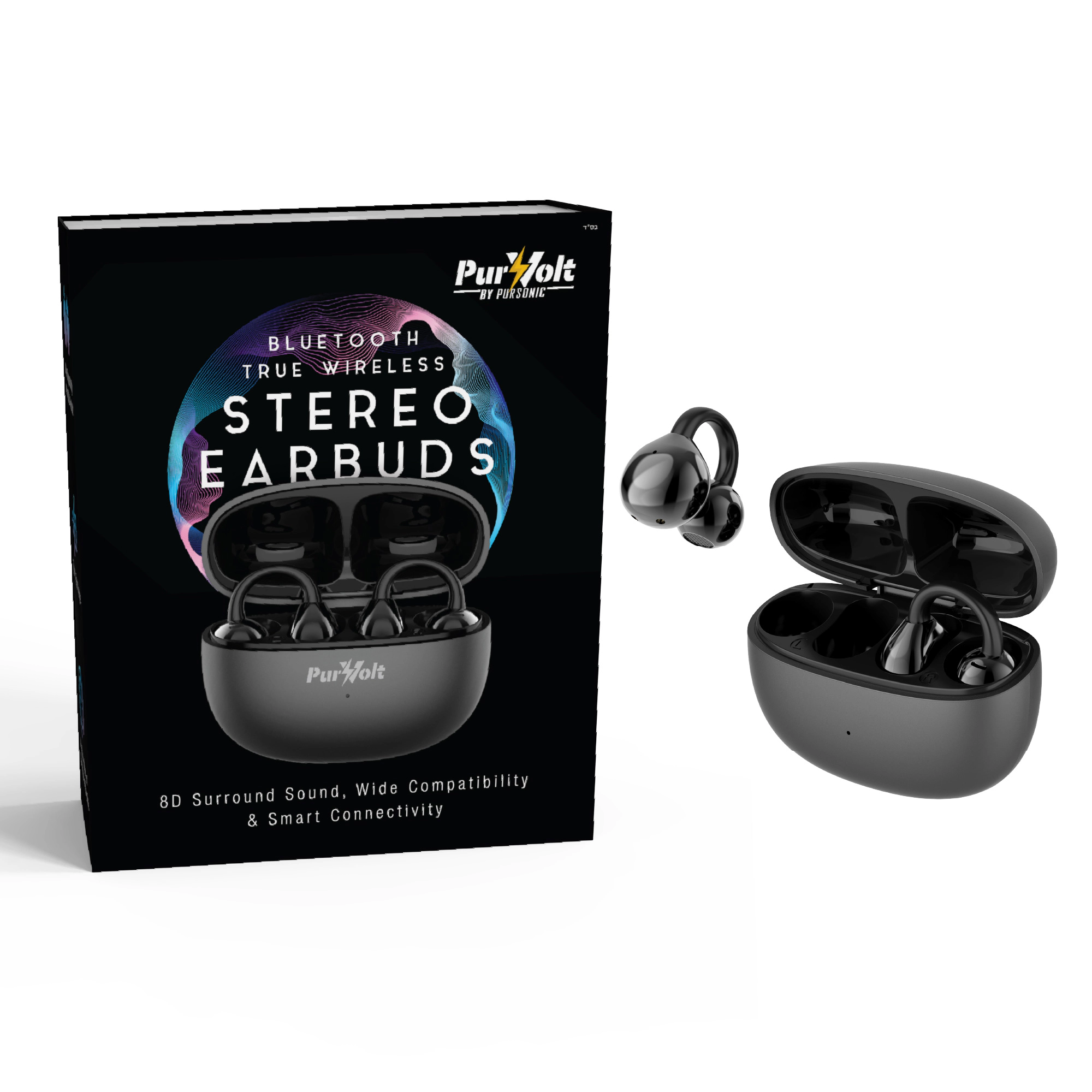Pursonic Unisex True Wireless Stereo Earbuds – Immersive Sound, Compact Design, All-Day Comfort