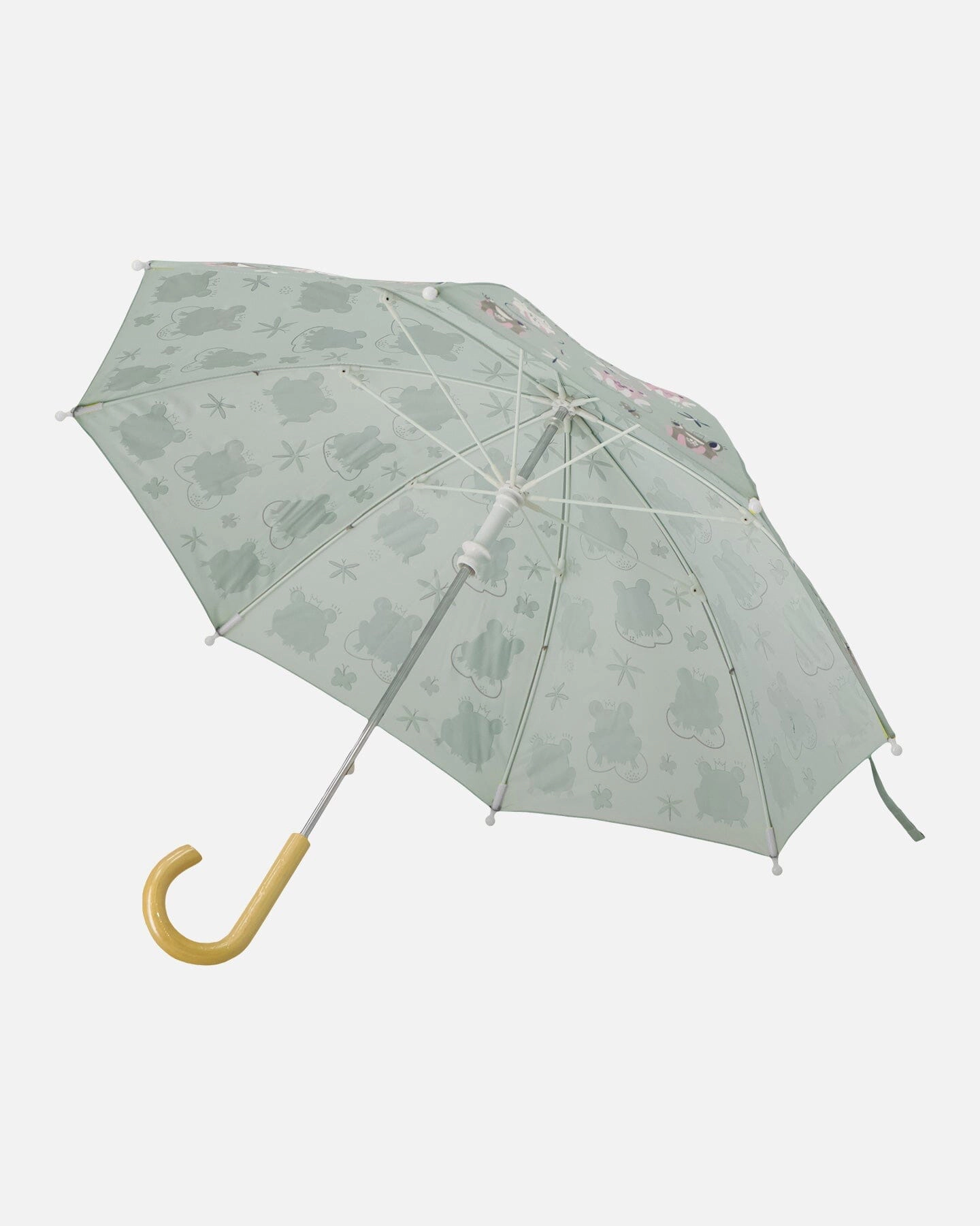 Deux par Deux Girls Color-Changing Umbrella Frog Print