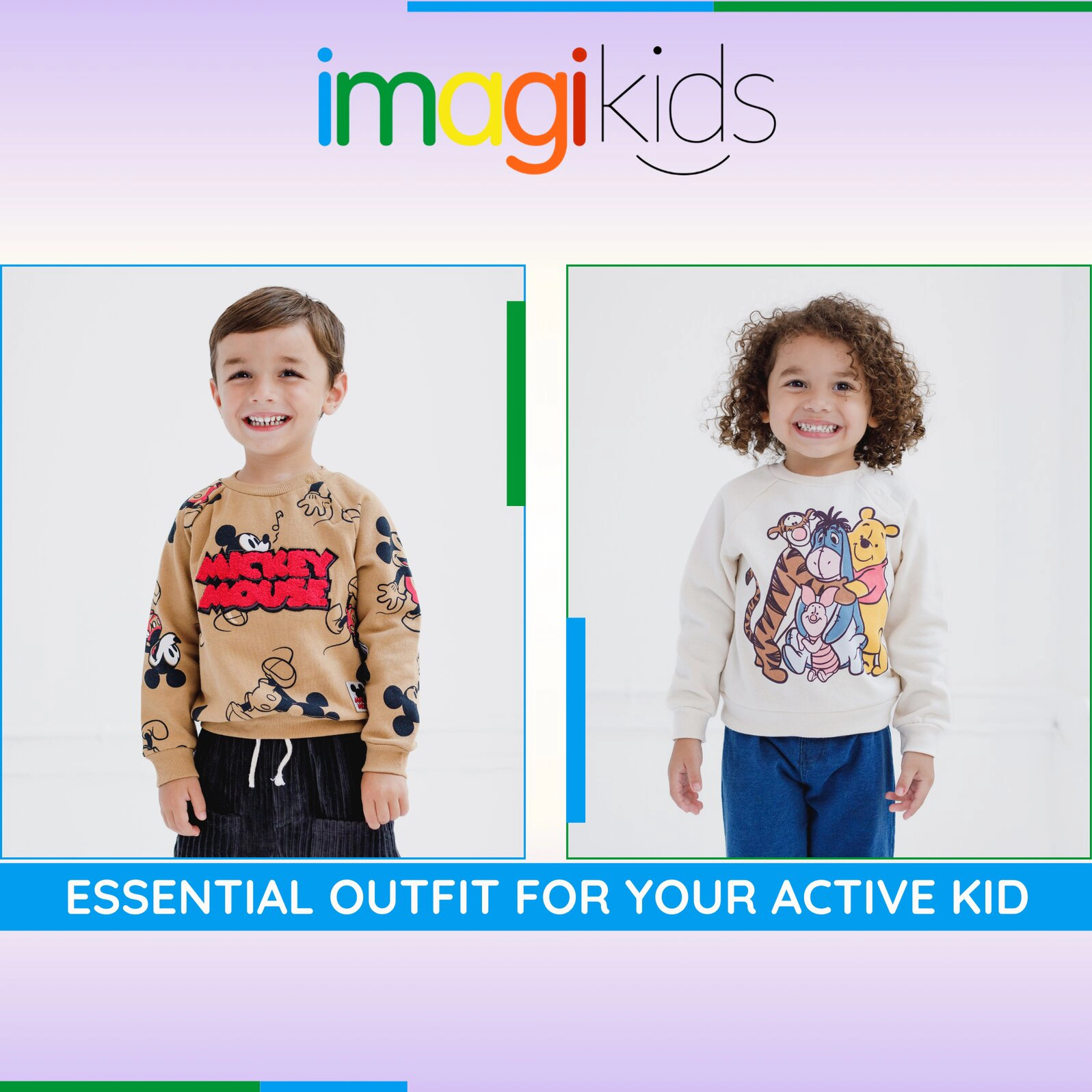 Disney Toddler Boys' 2-Piece Sweatshirt and Pants Set