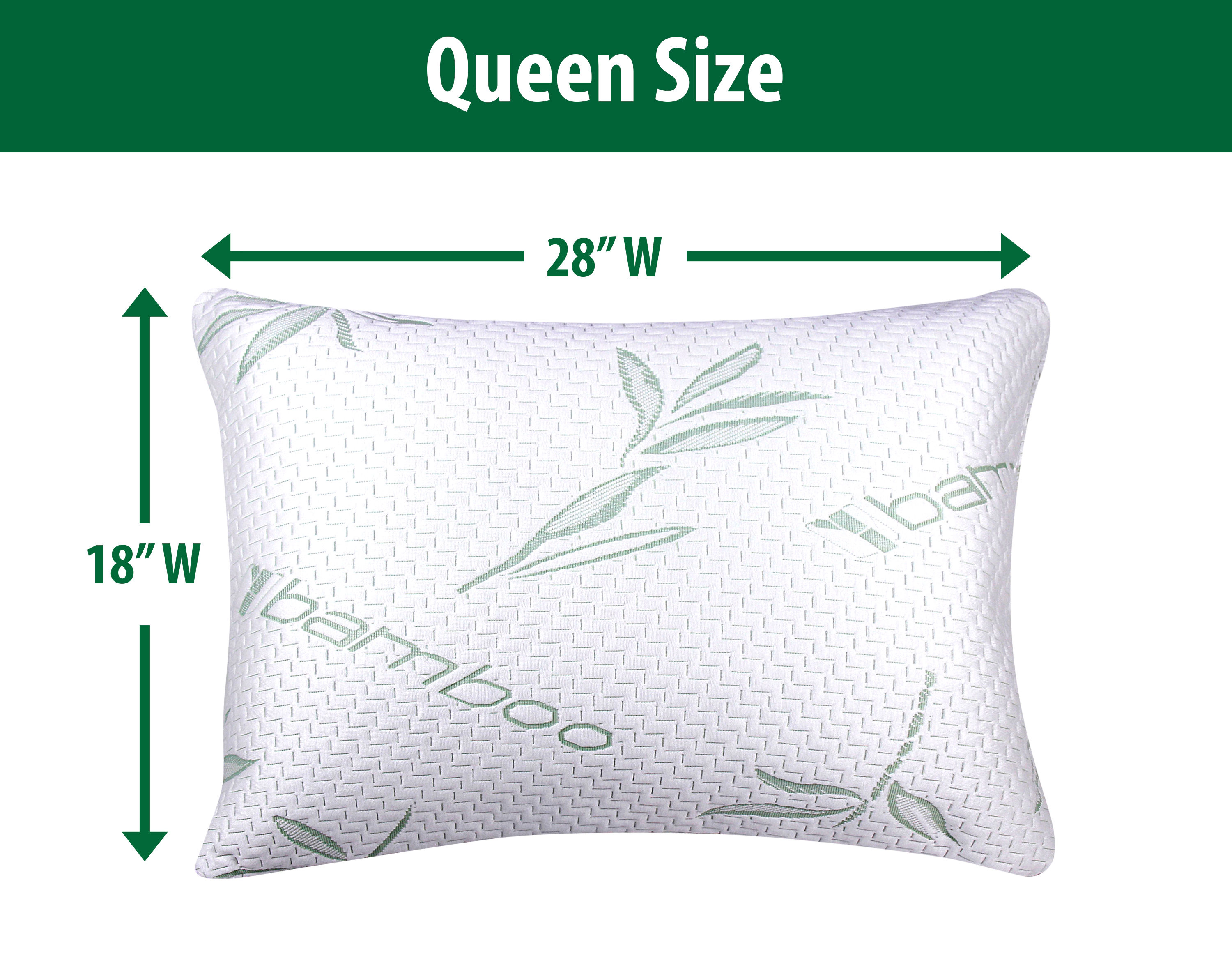 HSH Dream 2-Pack Memory Foam Pillows – Shredded Foam Cooling Viscose Medium Comfort Pillows