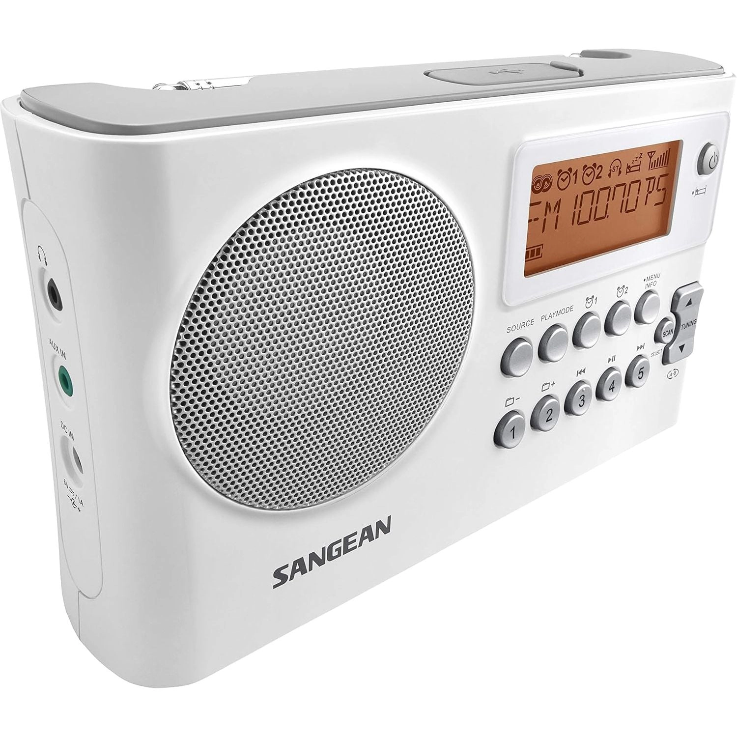 SANGEAN PR-D14 Portable AM/FM-RDS Radio with USB MP3/WMA Playback