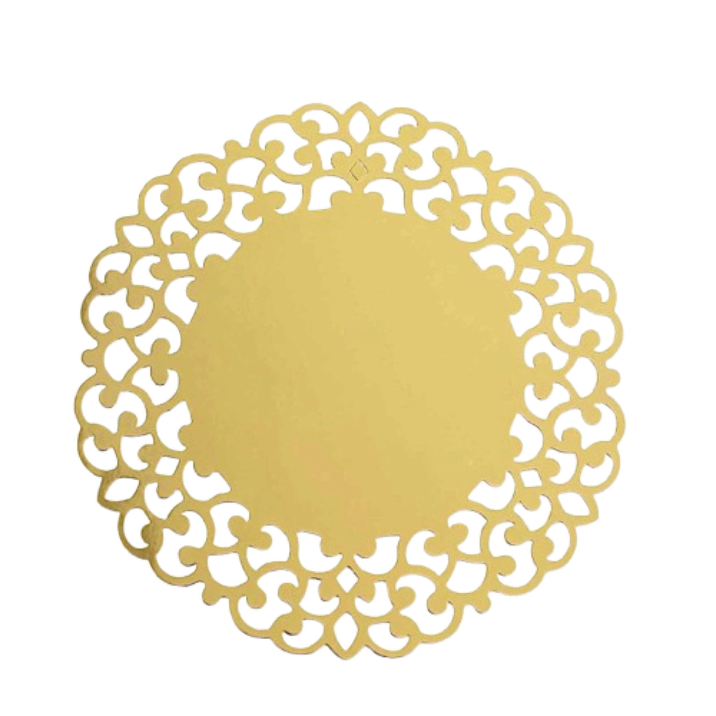 Home Collection Set of 6 13-Inch Floral Laser Cut Placemats