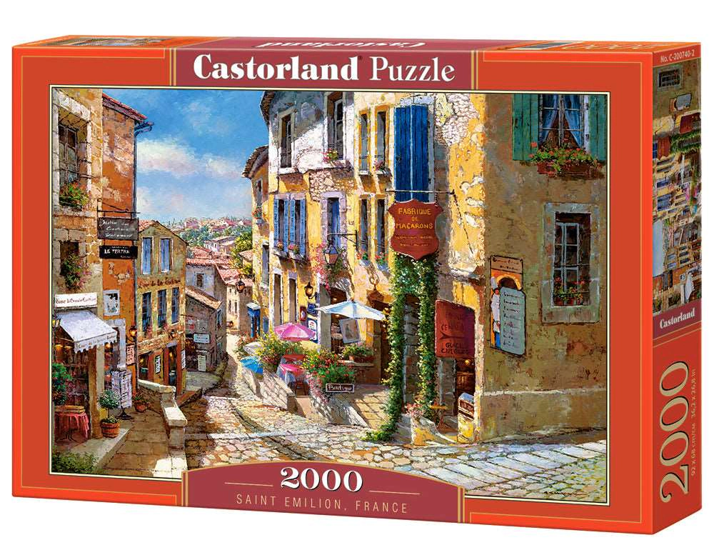 CASTORLAND 2000 Piece Jigsaw Puzzles, Saint Emilion, France, Puzzle of France, village, C-200740-2