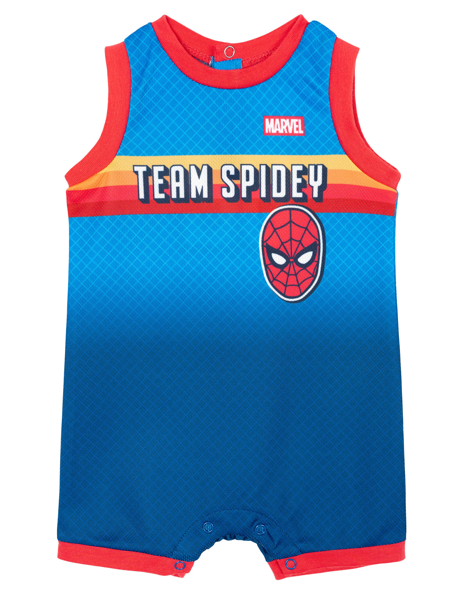 Marvel Spider-Man Baby Boys' Basketball Romper and Headband Set