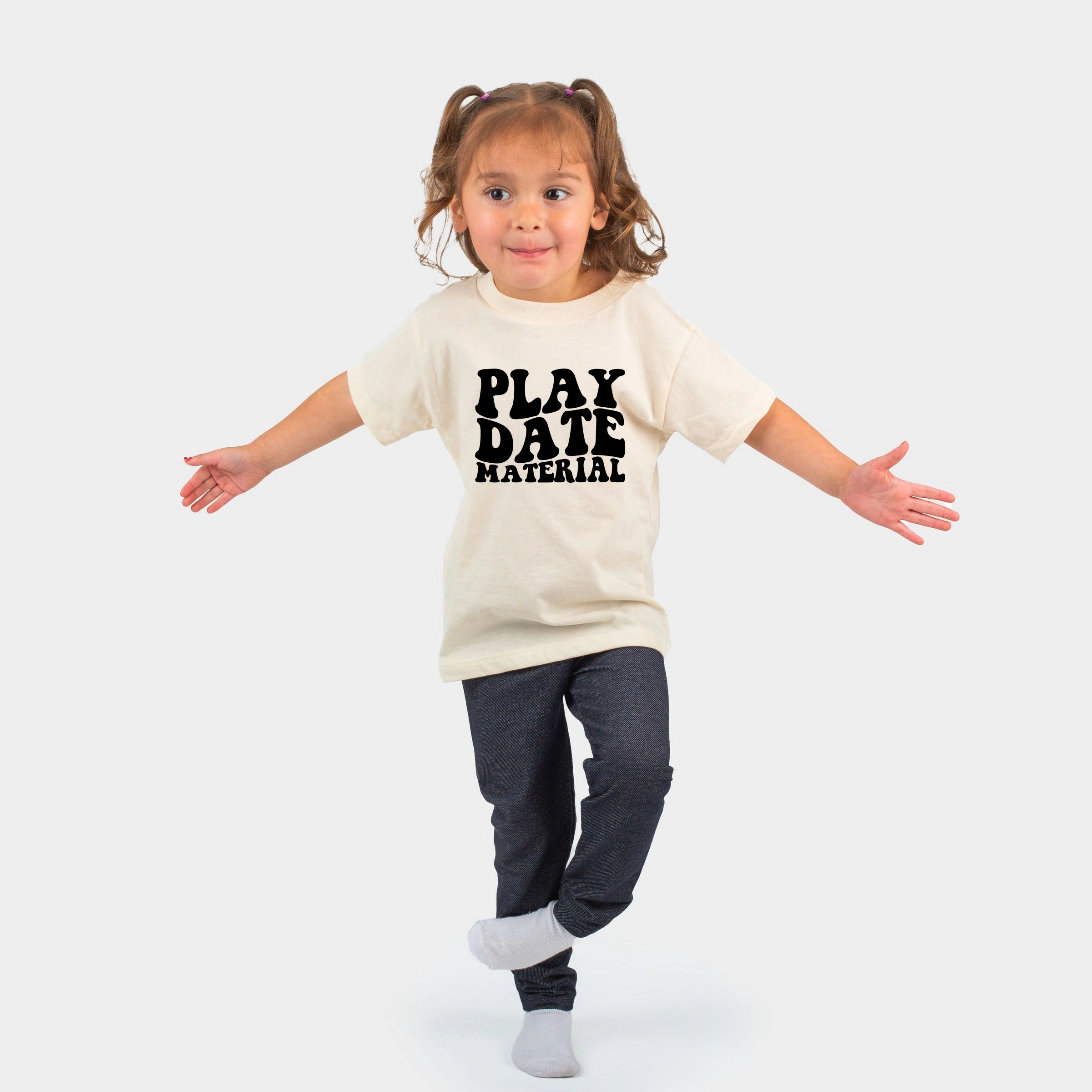 The Juniper Shop - Toddler Short Sleeve Graphic T-Shirt Play Date Material