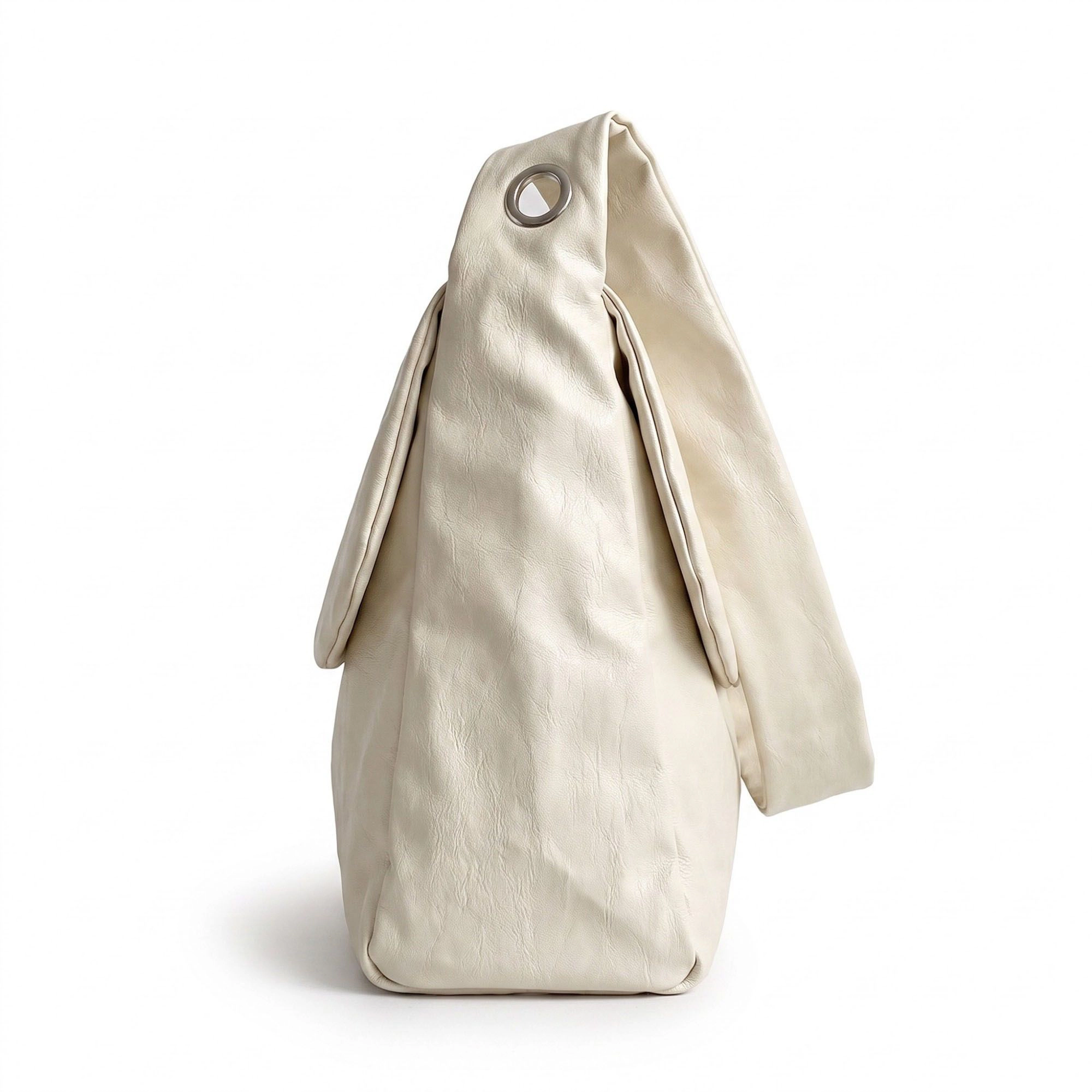Alilang Women's  Flap Hobo Bag with Grommet Strap and Wide Shoulder Handle 11.8x9.5x4in