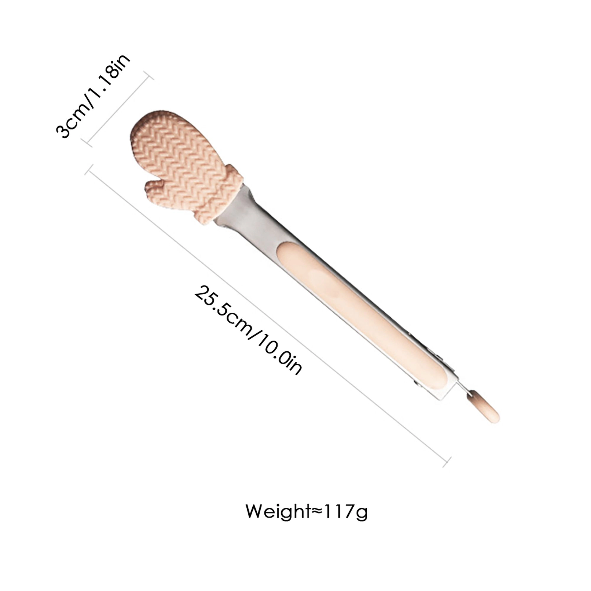Alilang Women Stainless Steel Kitchen Tongs with Silicone Tips Non Slip Serving Utensil Set 2 Piece