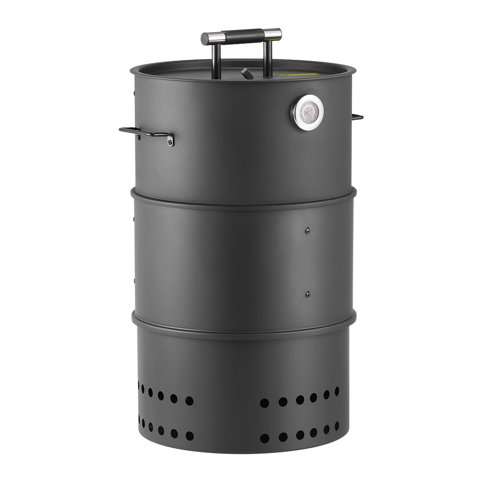 HONGGE Outdoor Charcoal Smoker BBQ with Thermometer for Patio Cooking