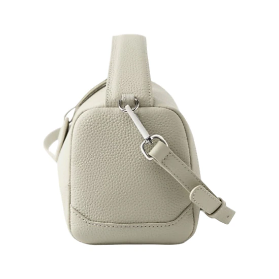 Alilang Women's Pebbled Leather Satchel Bag with Top Handle Adjustable Crossbody Strap and Zipper Closure