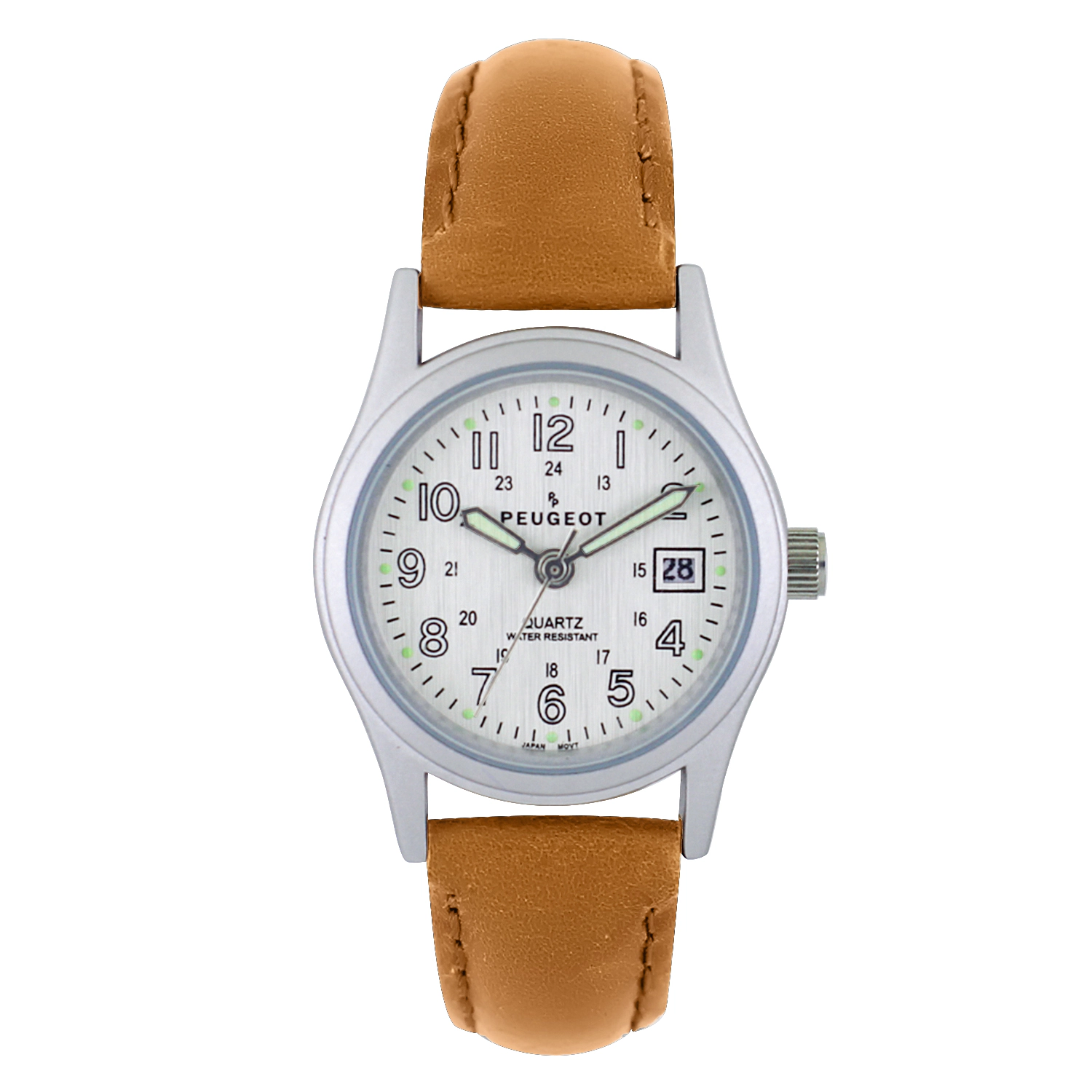 Peugeot Women’s Brown Nurses Sport Calendar Wrist Watch Easy Reader