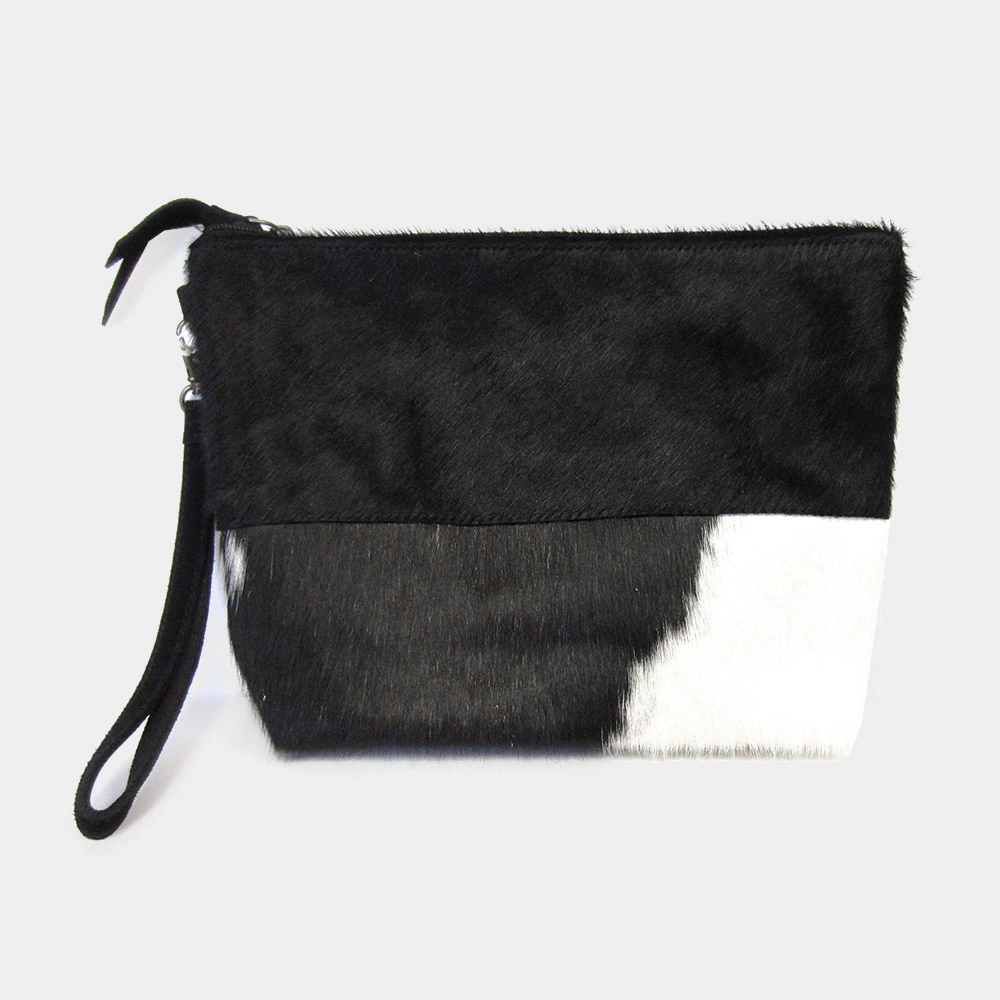 FASHNZFAB Animal Patterned Genuine Leather Clutch Bag