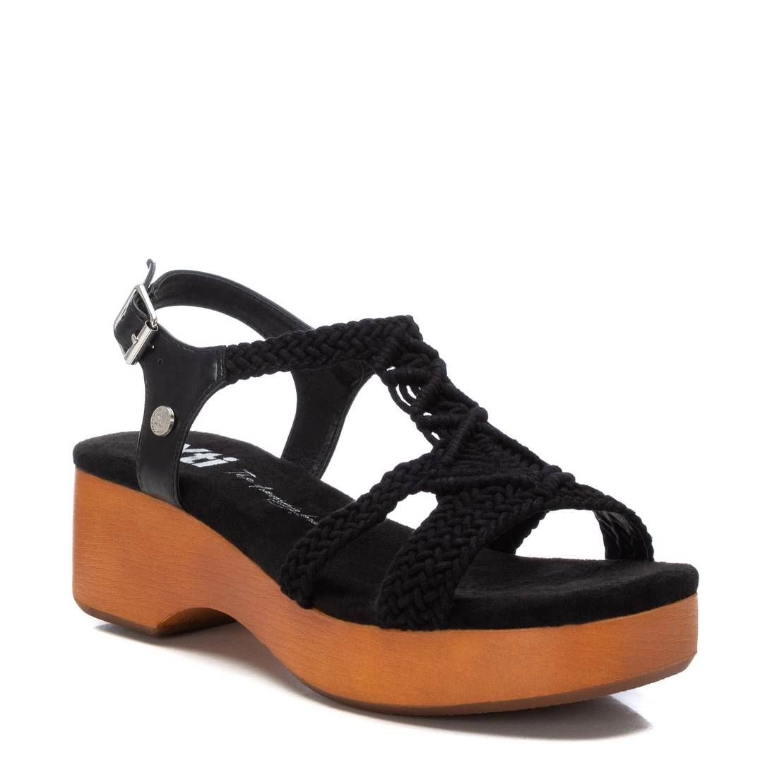 XTI Women's Sandals Open Toe Block Heel, Casual Summer