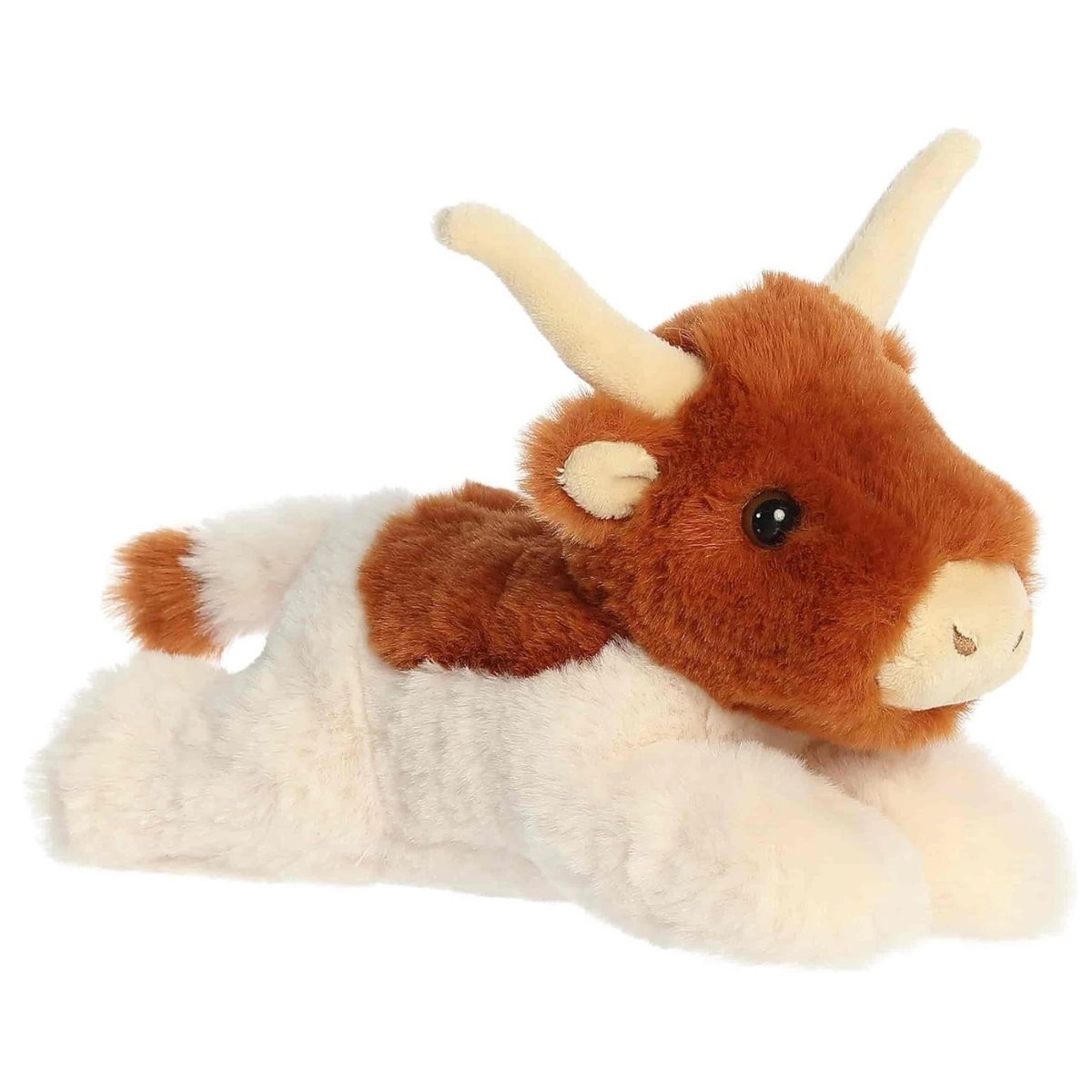 Aurora Mini Flopsie Buck Longhorn Cow 8-Inch Stuffed Animal Plush