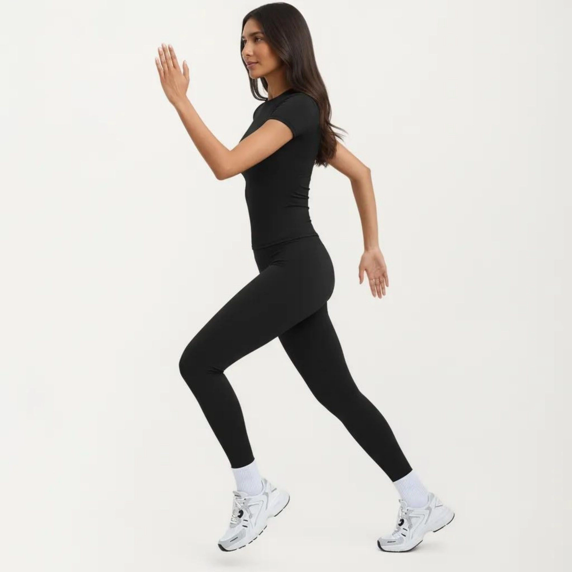 Anna-Kaci Active Women's V Waist Athletic Leggings with High Stretch Support Workout Yoga Running Training Pants