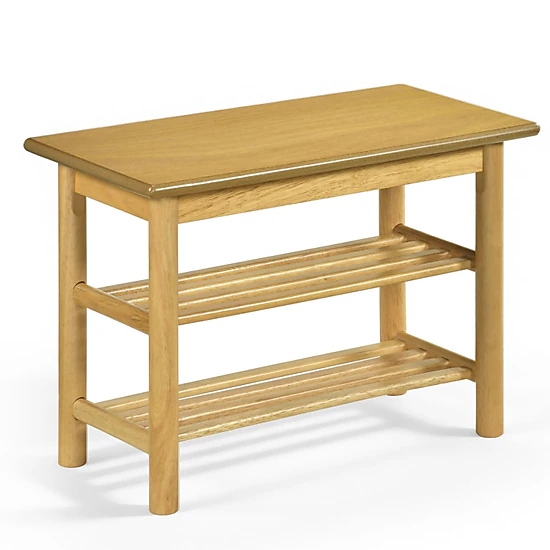 Hivvago Rubberwood Shoe Rack Bench