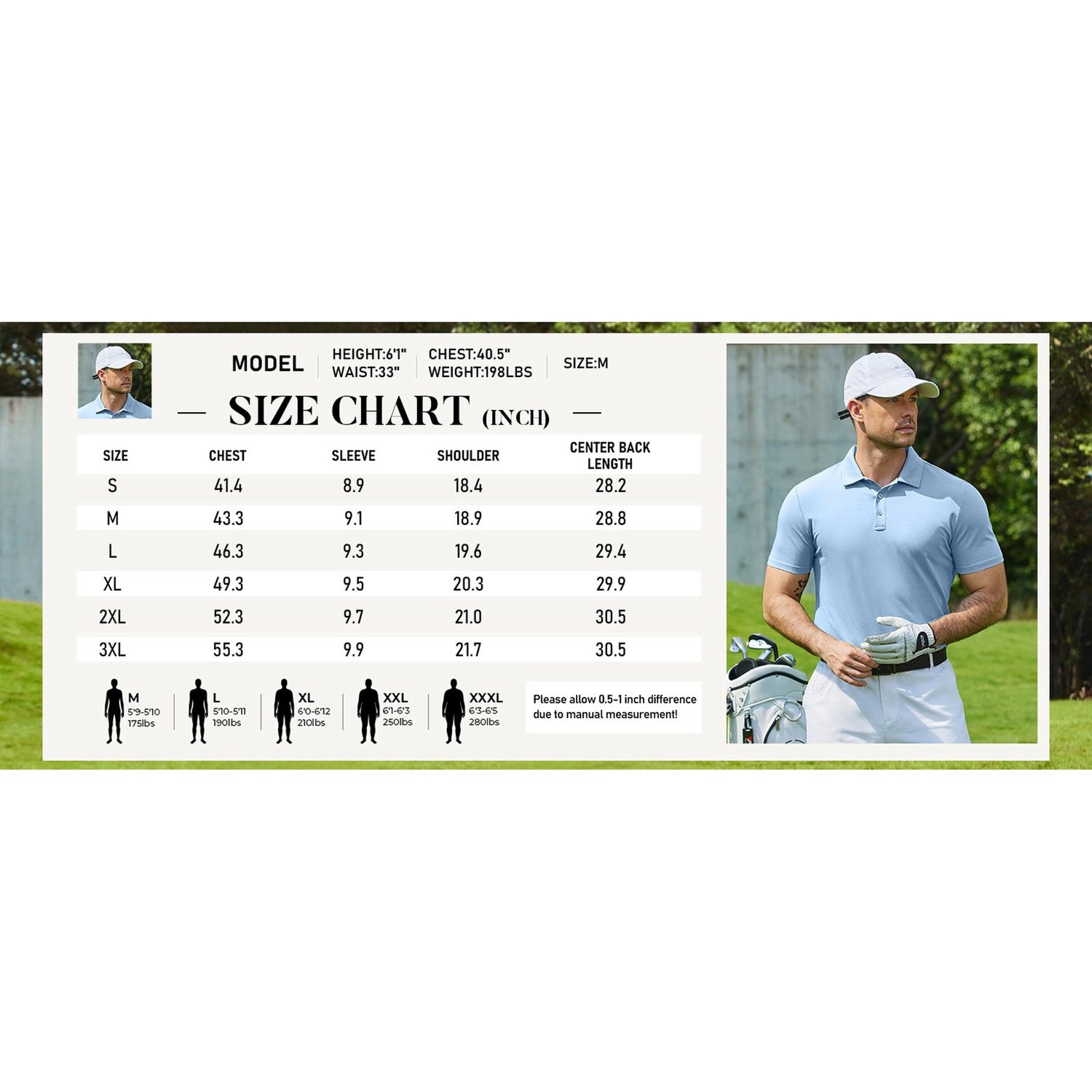 COOFANDY Mens Solid Short Sleeve Polo Shirts Button Placket Collared Casual Tees