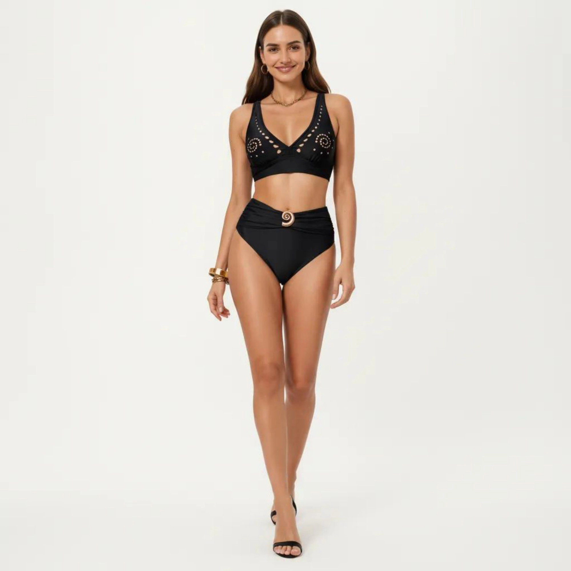 Anna-Kaci Women’s 2-Piece High-Rise Bikini Set