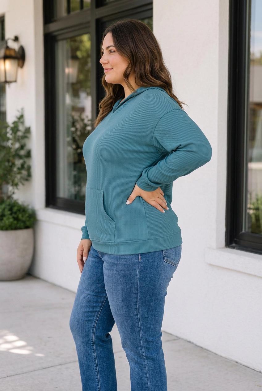 Threaded Pear Miriam Long Sleeve Blouse PLUS Top