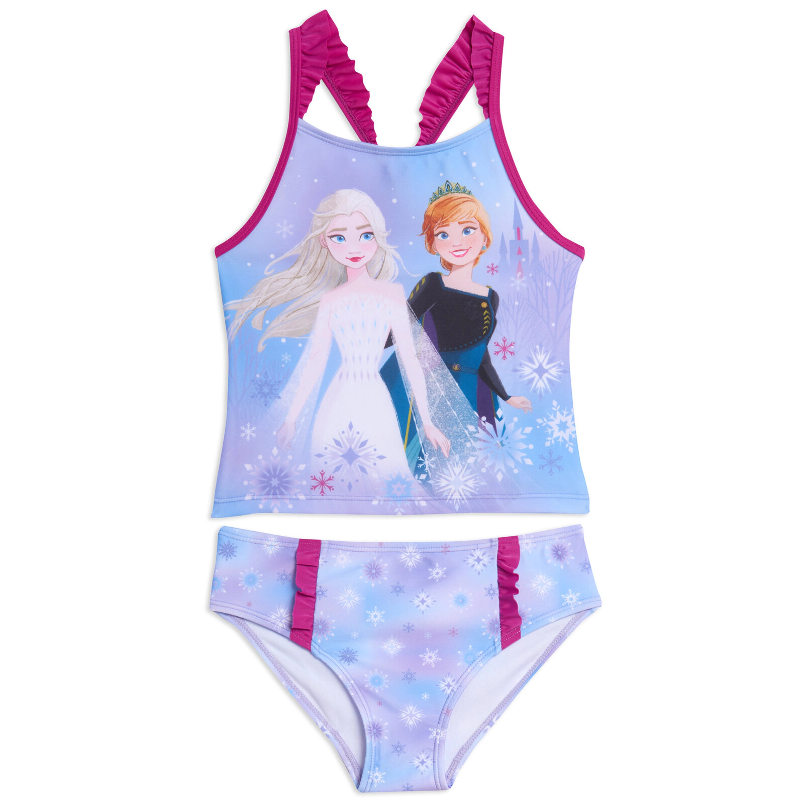 Disney Frozen Girls' 2-Piece Tankini Bathing Suit Set