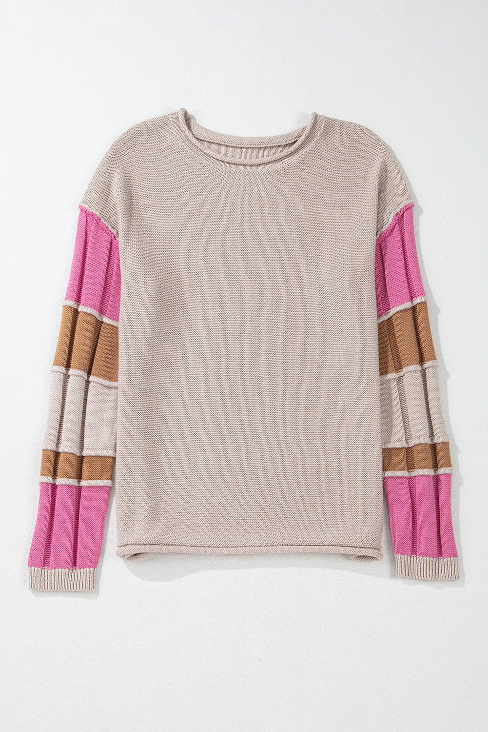 Threaded Pear Women's Ava Colorblock Exposed Seam Sweater