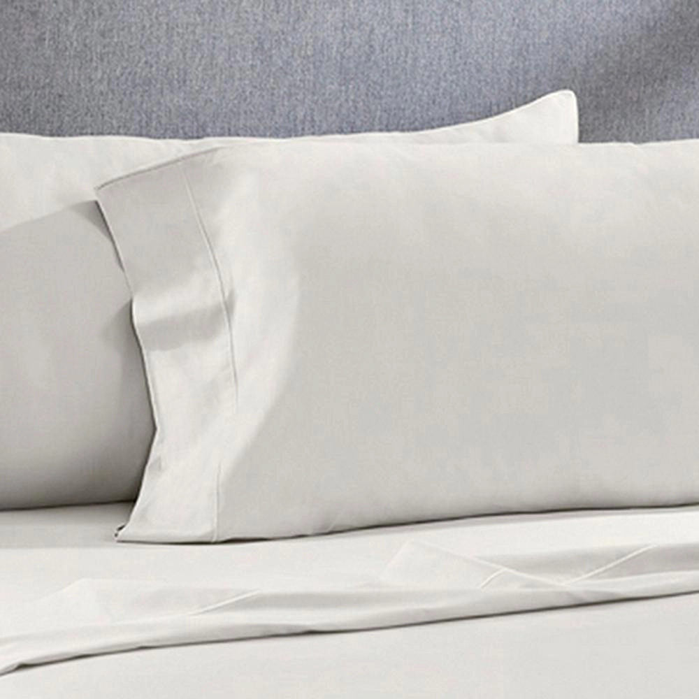 Perthshire Platinum Concepts 1200 Thread Count Solid Sateen Sheet 4 Piece Set Queen Ivory