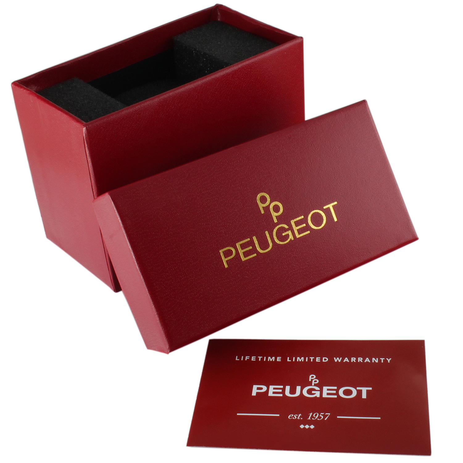 Peugeot Novelty Santa Claus Christmas  Watch with Red Leather Band by Peugeot