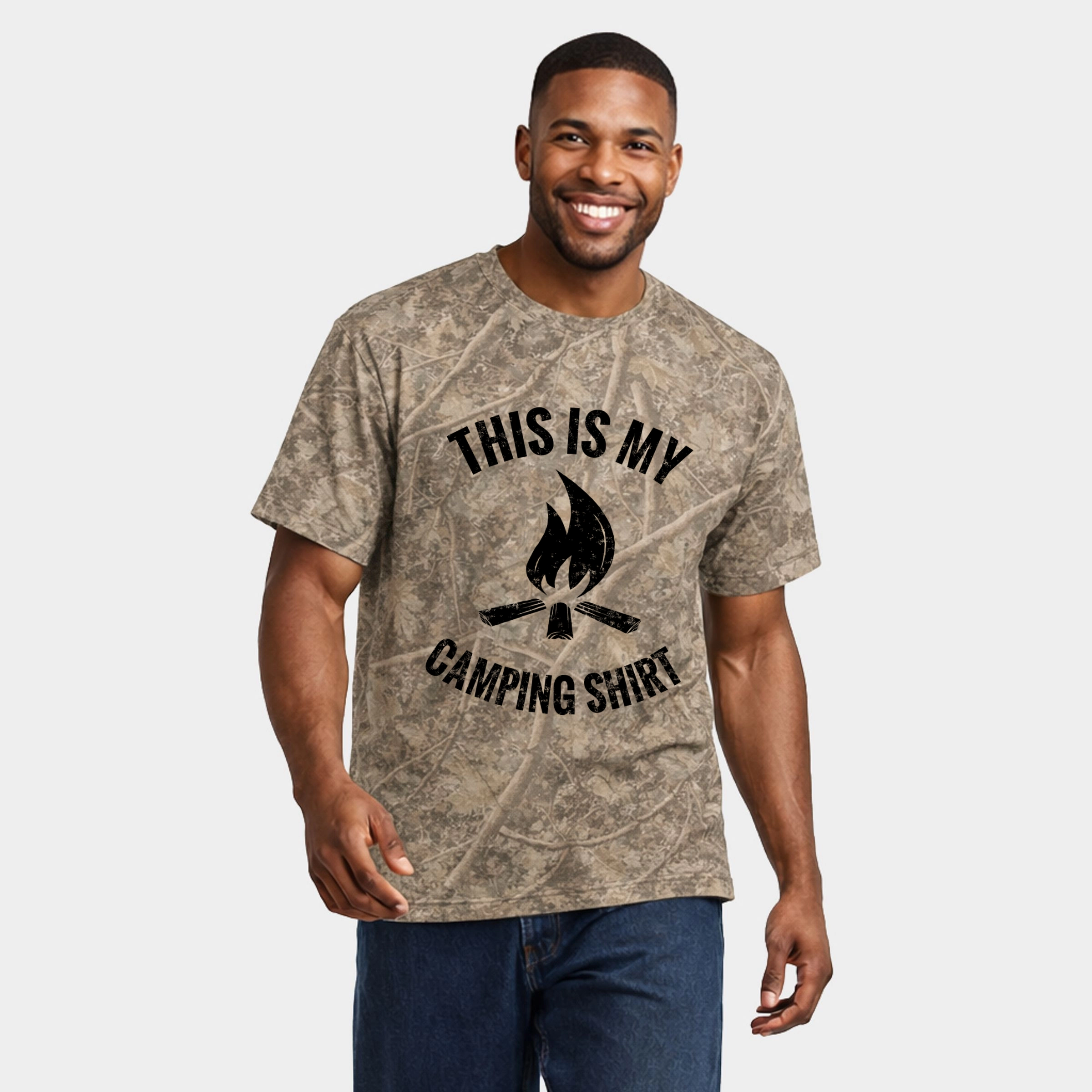 Simply Sage Market - This Is My Camping Shirt Men's Heavyweight Crew