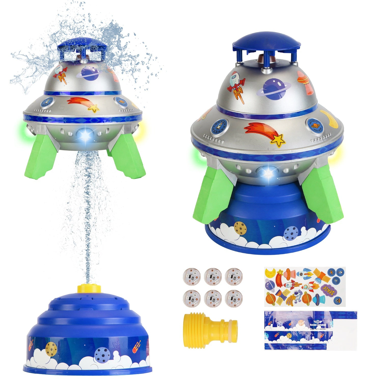 GBruno LED UFO Water Sprinkler Toy