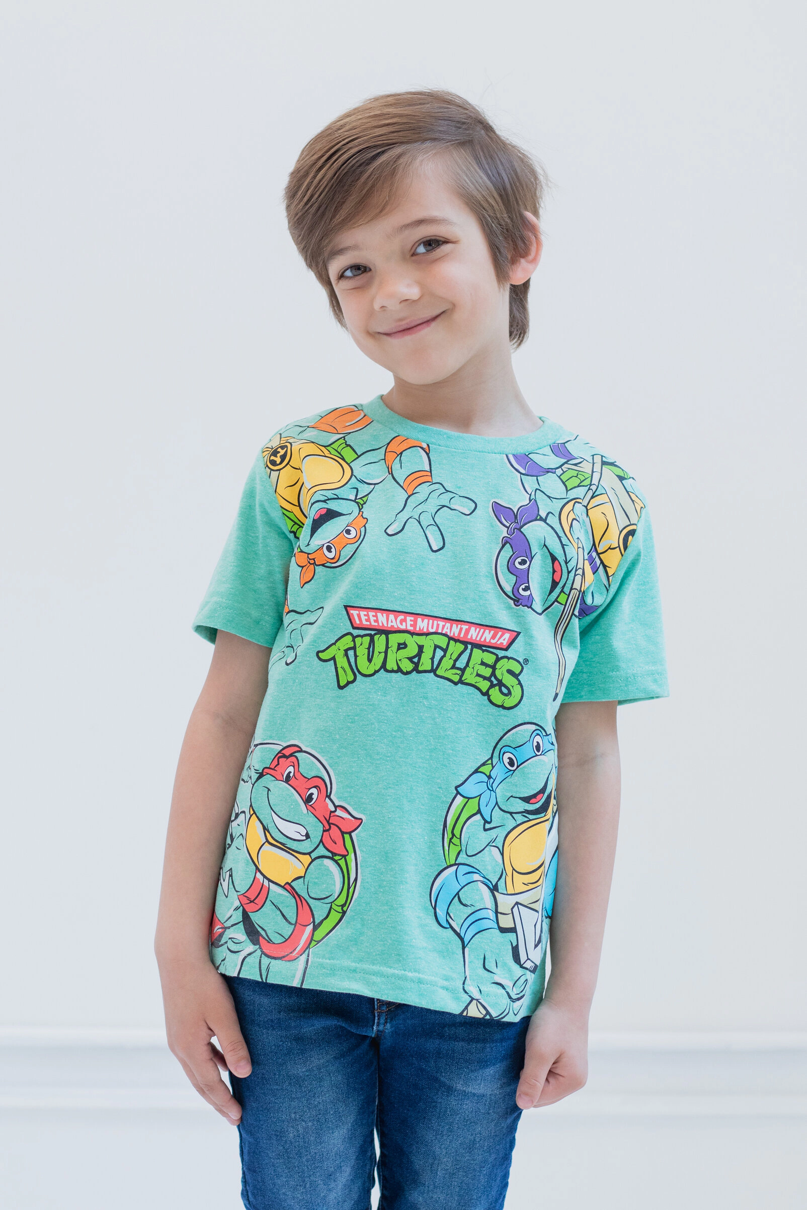 Nickelodeon Teenage Mutant Ninja Turtles Boys' 3-Pack Short Sleeve Graphic T-Shirts