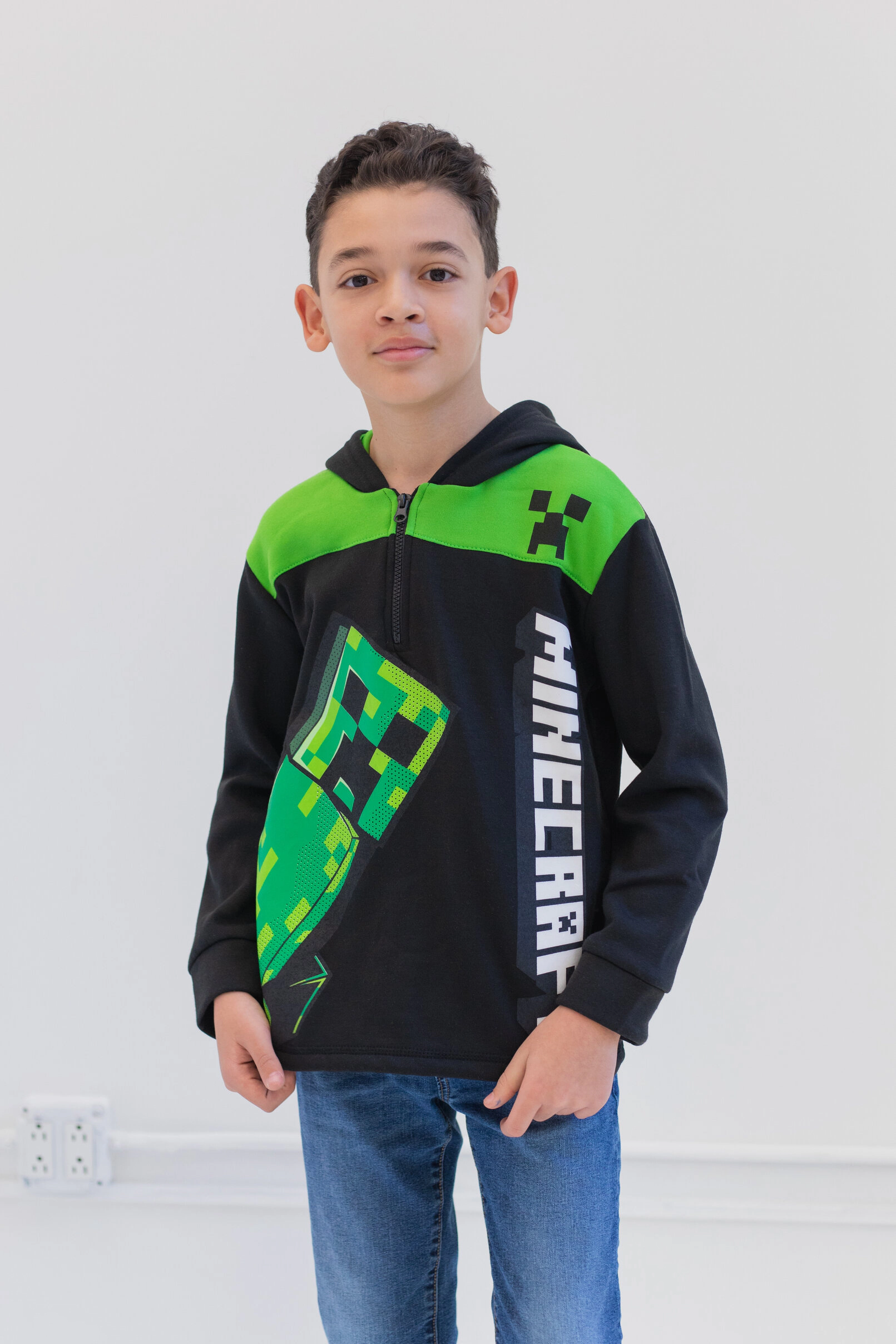 Minecraft Boys' Fleece Hooded Sweatshirt