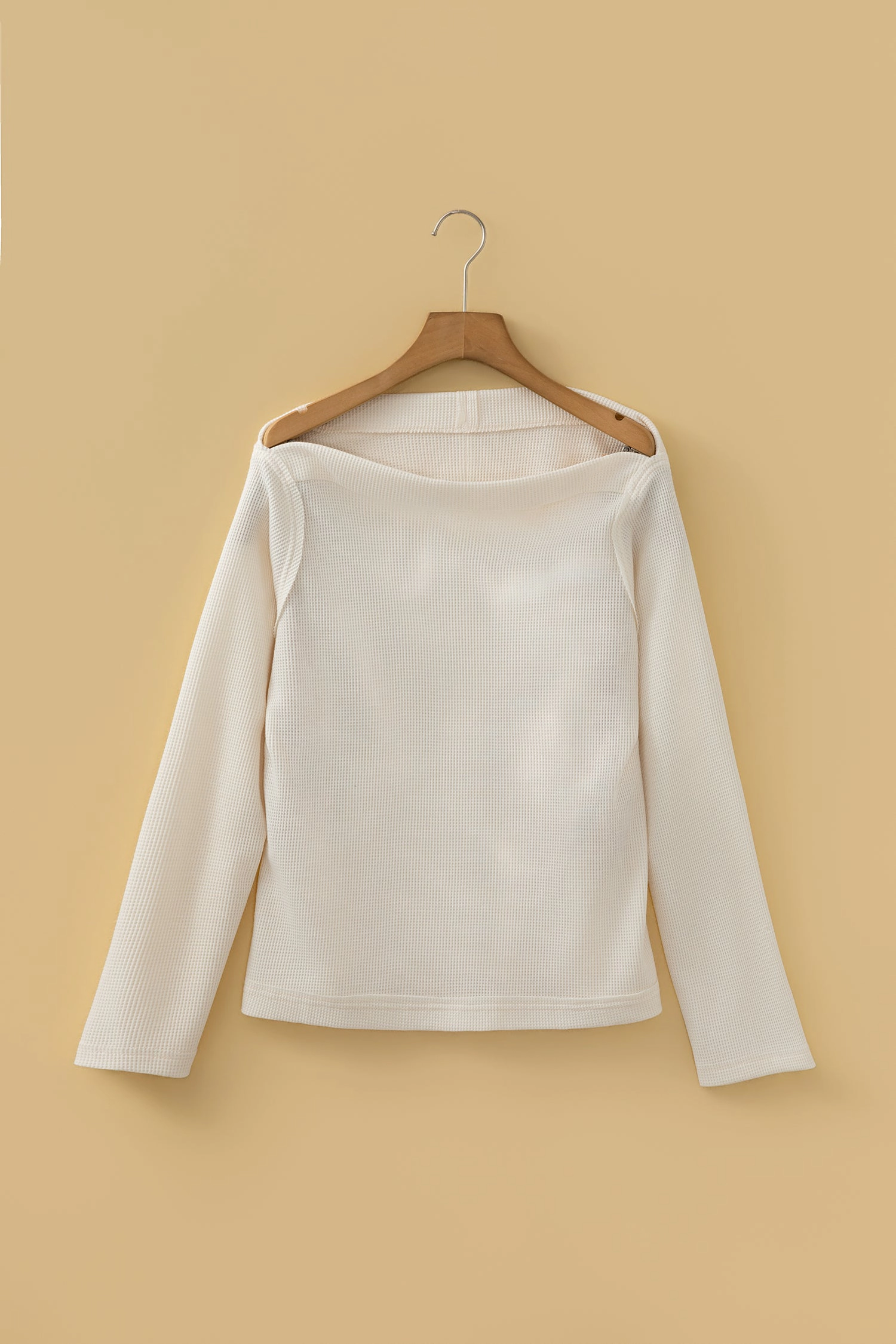 Threaded Pear Katelyn Knit Asymmetric Long Sleeve Top