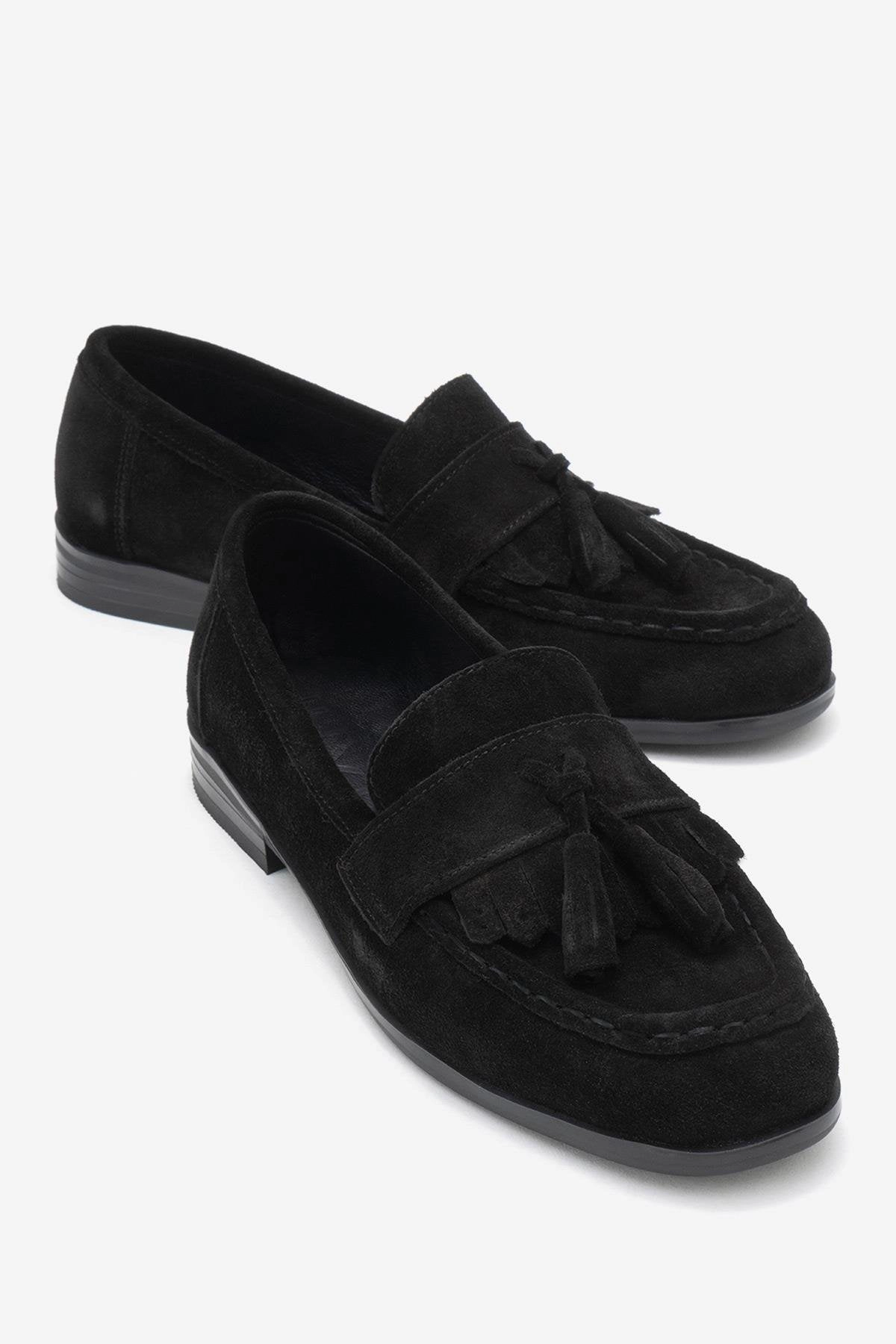 Forever & Always Womens Lupen Leather Tassel Loafers