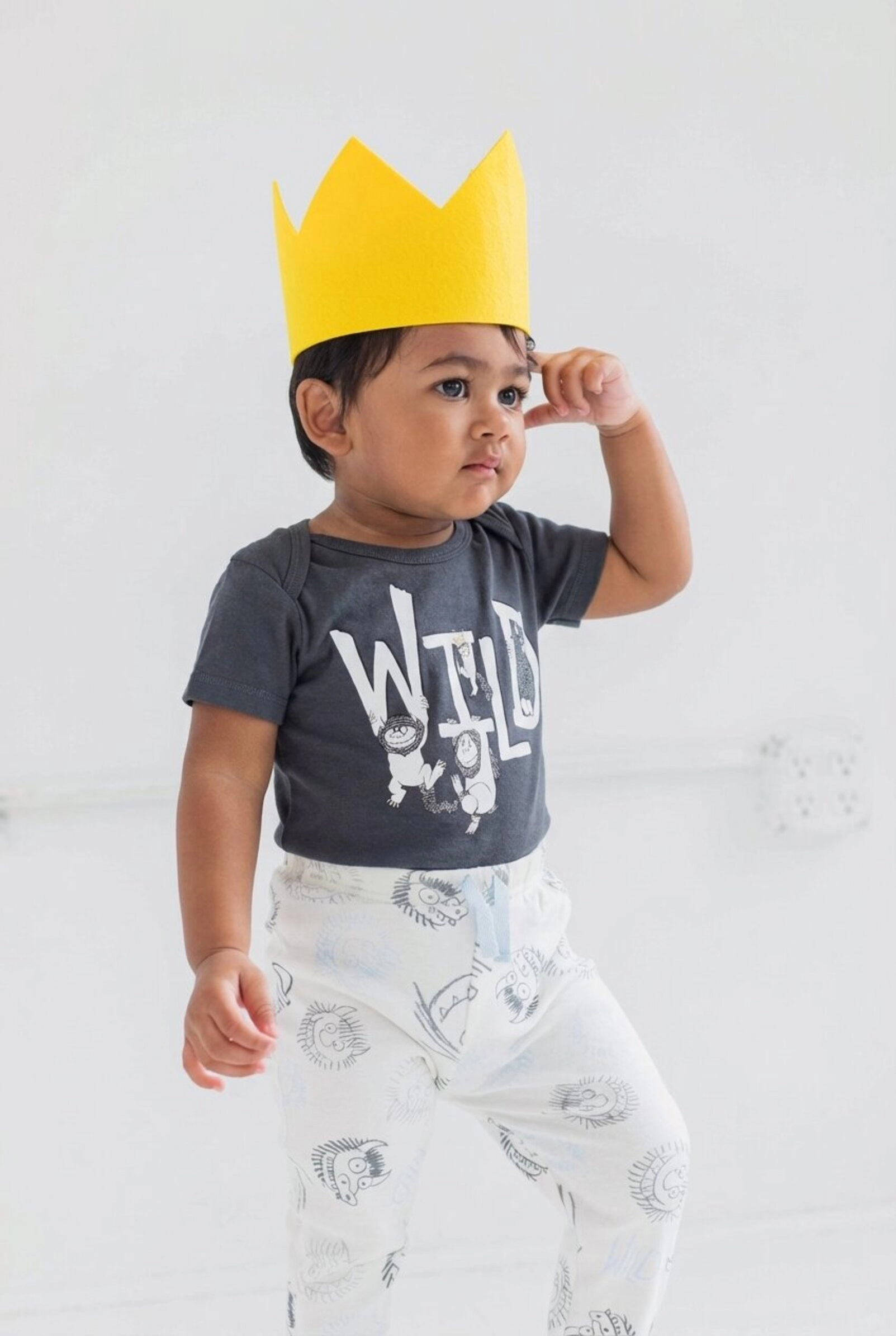 Warner Bros. Where the Wild Things Are Max Baby Birthday Bodysuit Pants and Hat Set