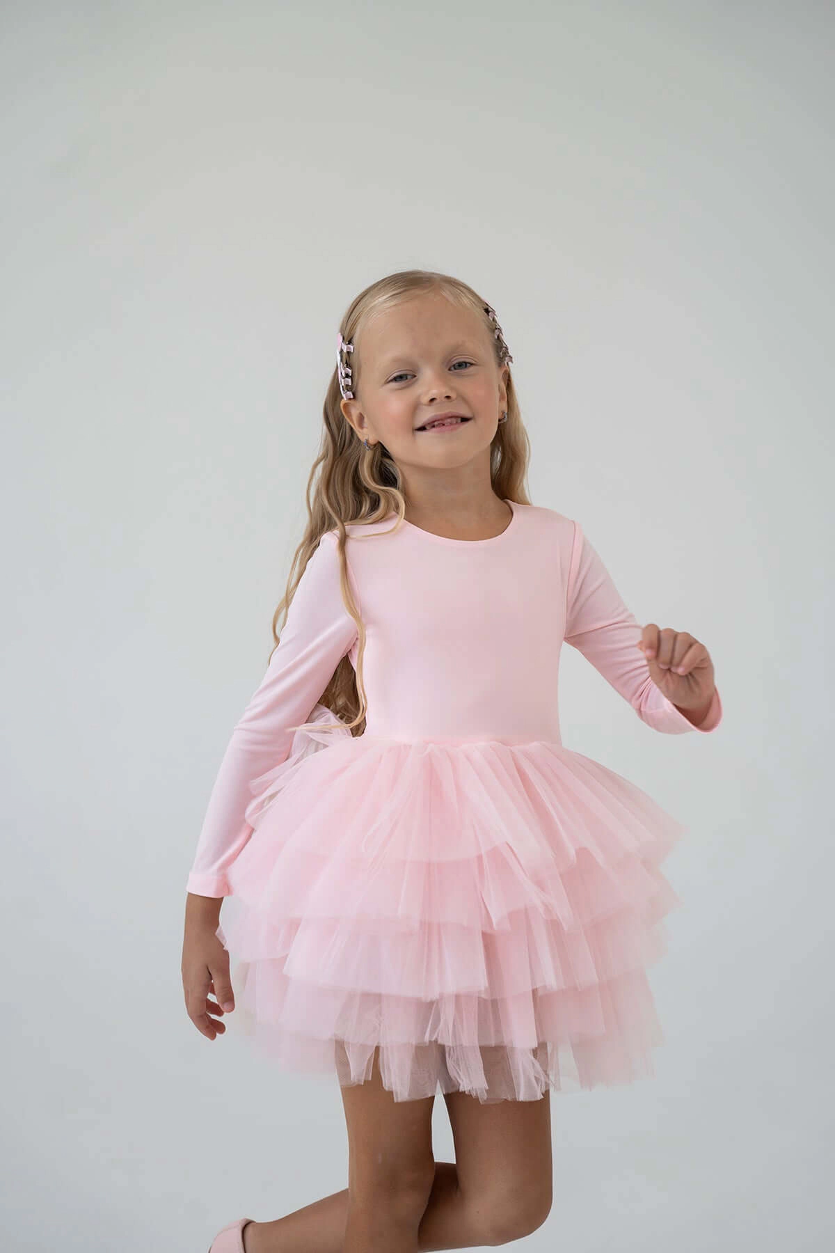 Mini Celebrities Girls Pink Roses Tutu Dress