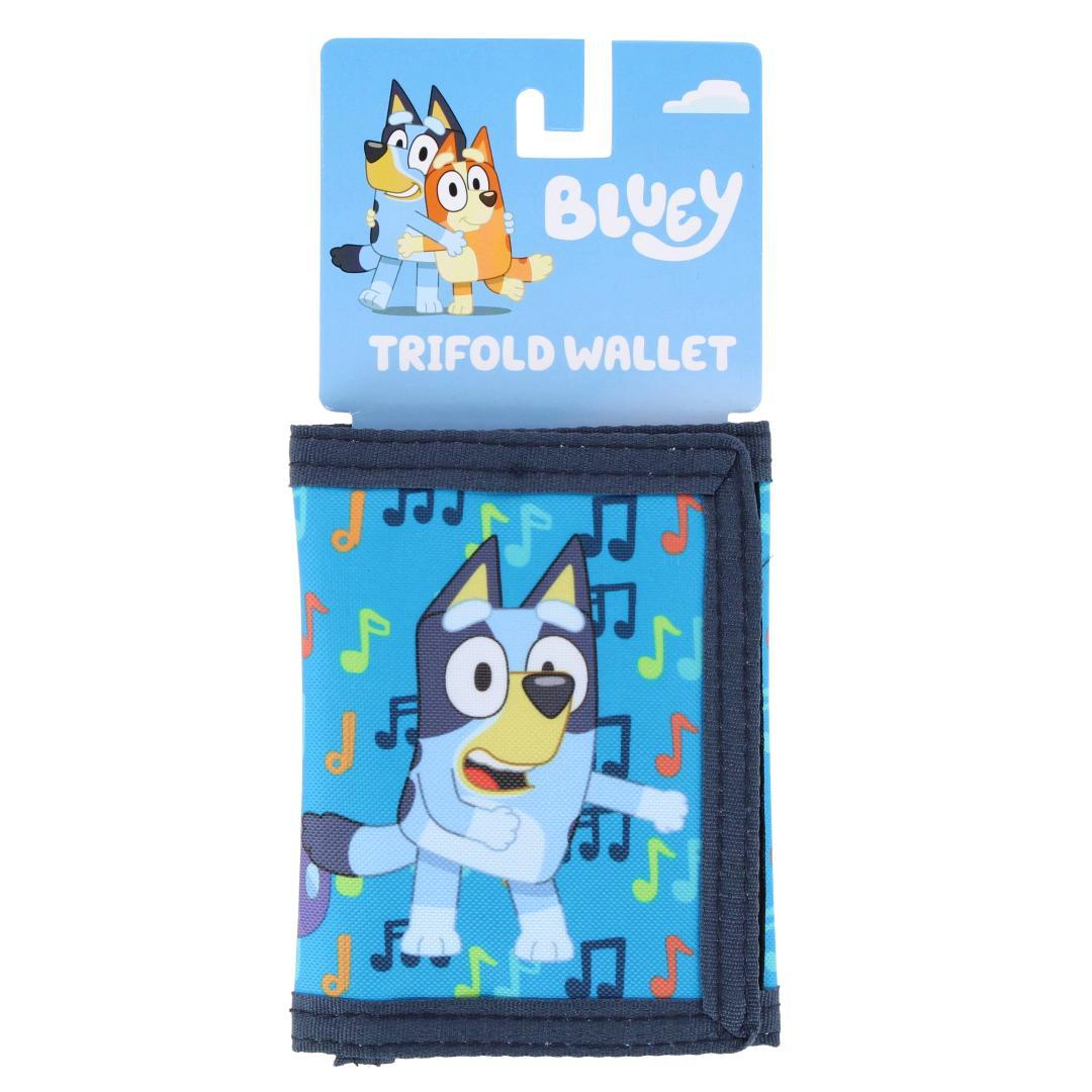 CTM Kid's Disney Bluey & Bingo Friends Forever Closure Tri-Fold Wallet