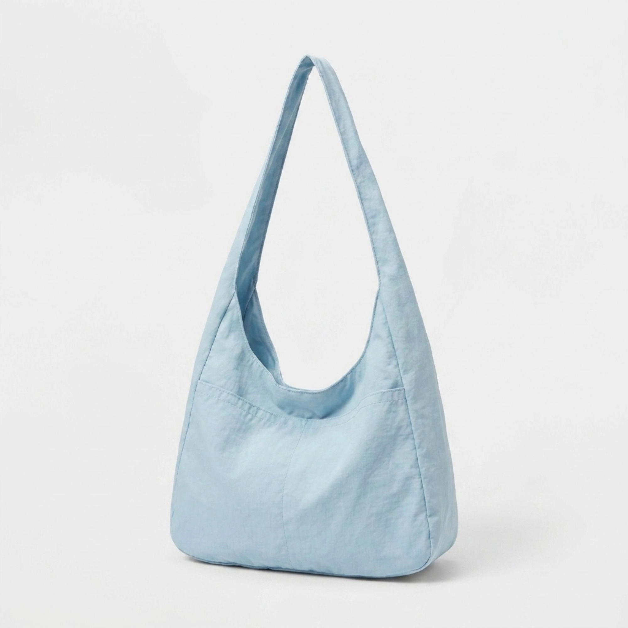 Alilang Women's Solid Hobo Tote Bag with Soft Slouchy Shape and Shoulder Handle, Yellow