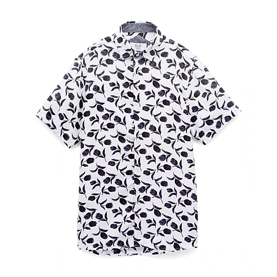Elie Balleh Boys Slim Fit Floral Button-Down Shirt
