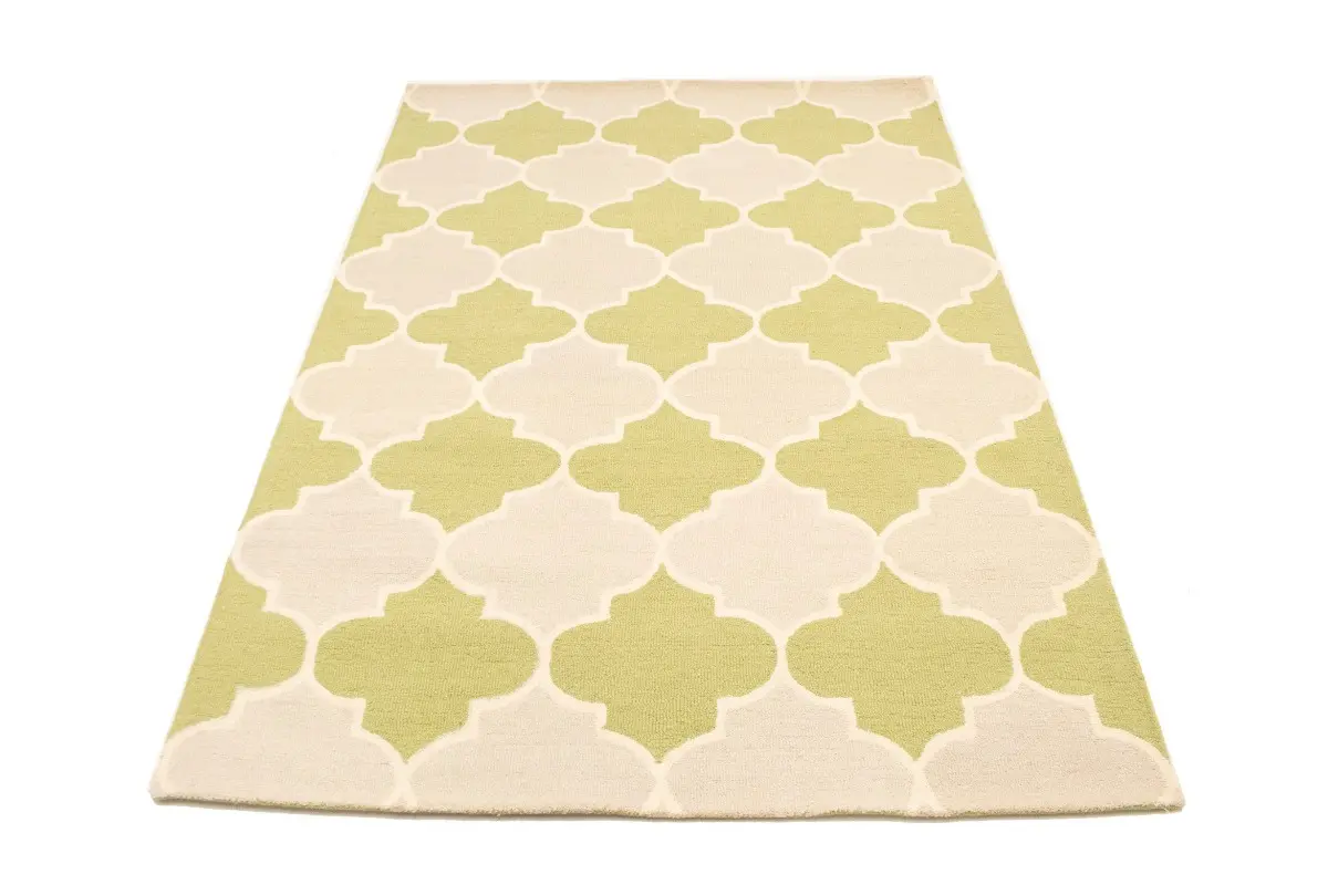 Magic Rugs Lime Green Trellis 5X8 Hand-Tufted Modern Rug