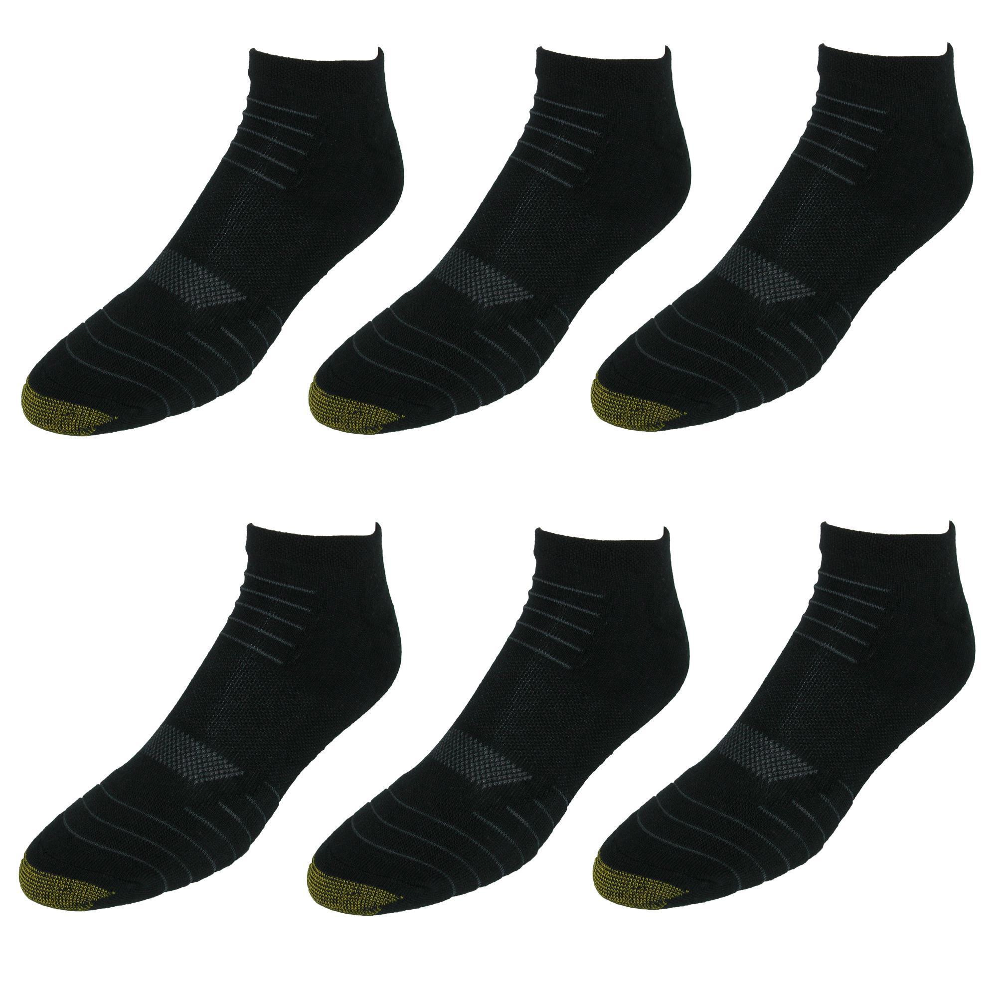 Gold Toe Men's Tech Sport No Show Socks(6 Pair Pack)