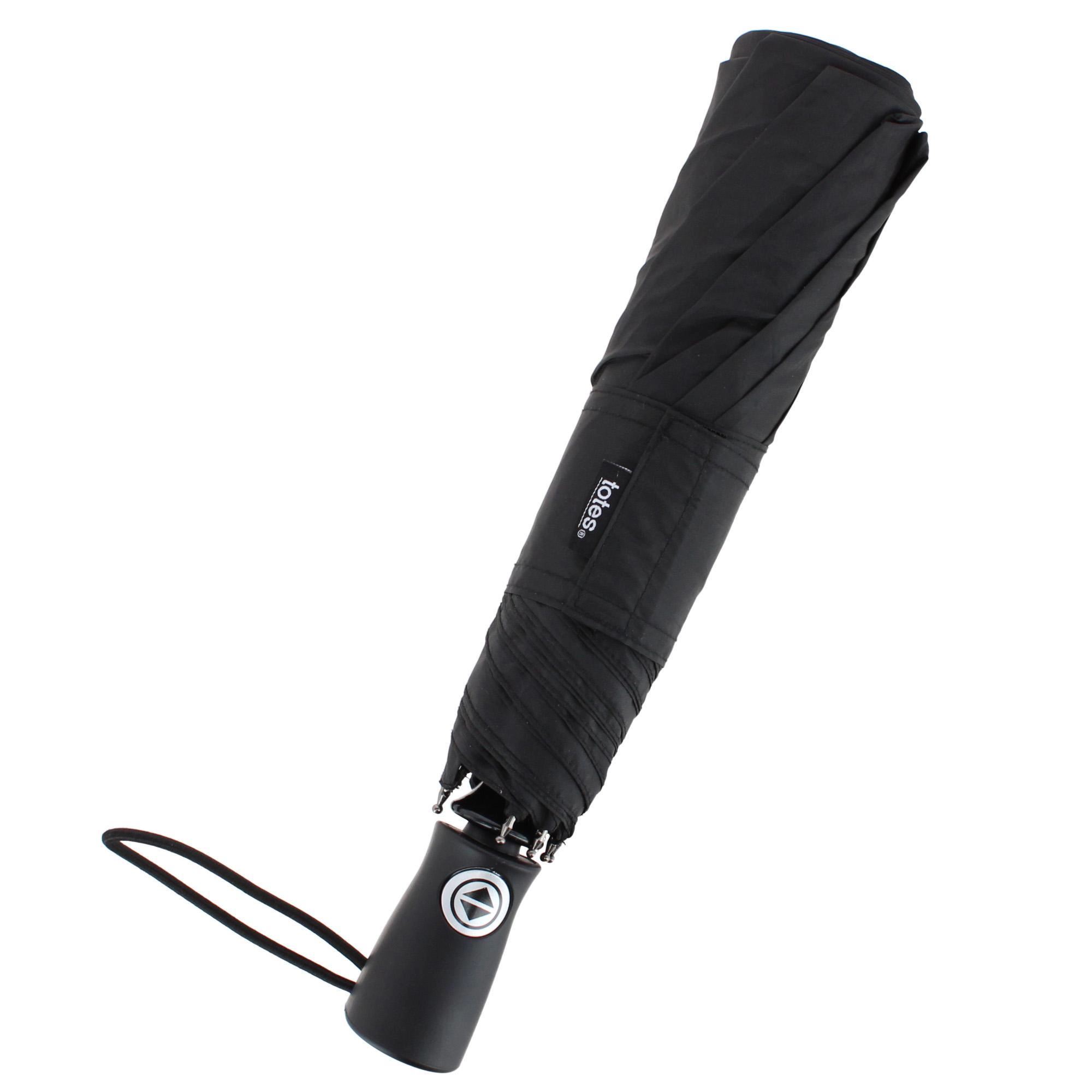 Totes Men's XL Auto Open & Close Ergo Handle Umbrella Black 55 Inch