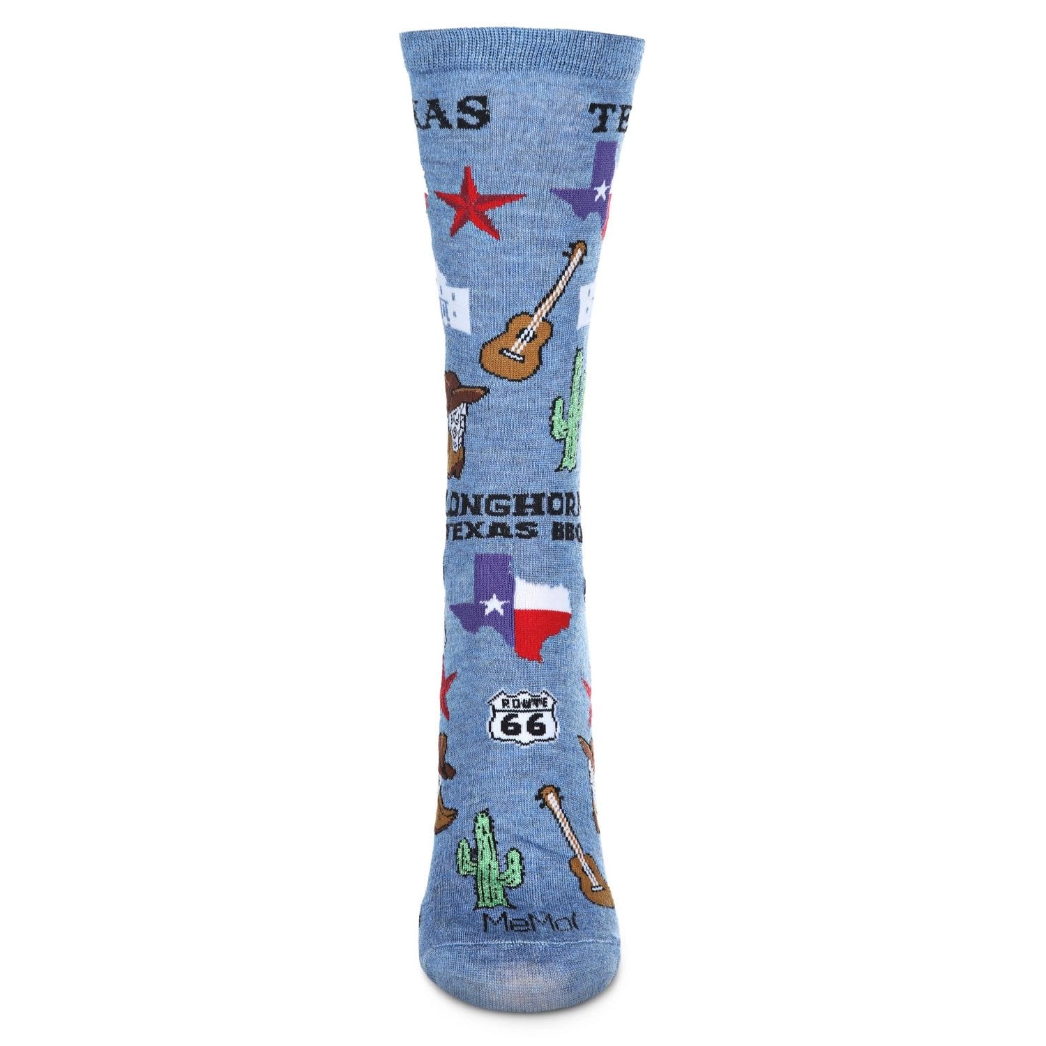 MeMoi Women's Texas Bamboo Blend Crew Socks