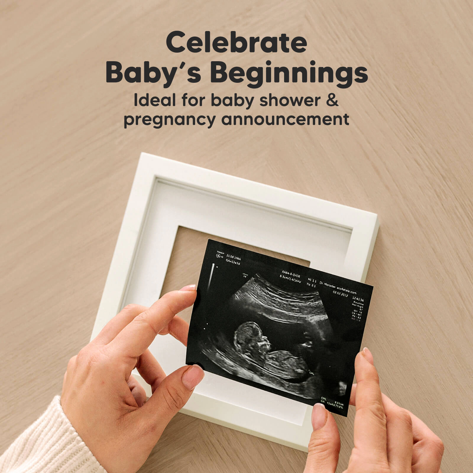 KeaBabies Solo Baby Sonogram Frame