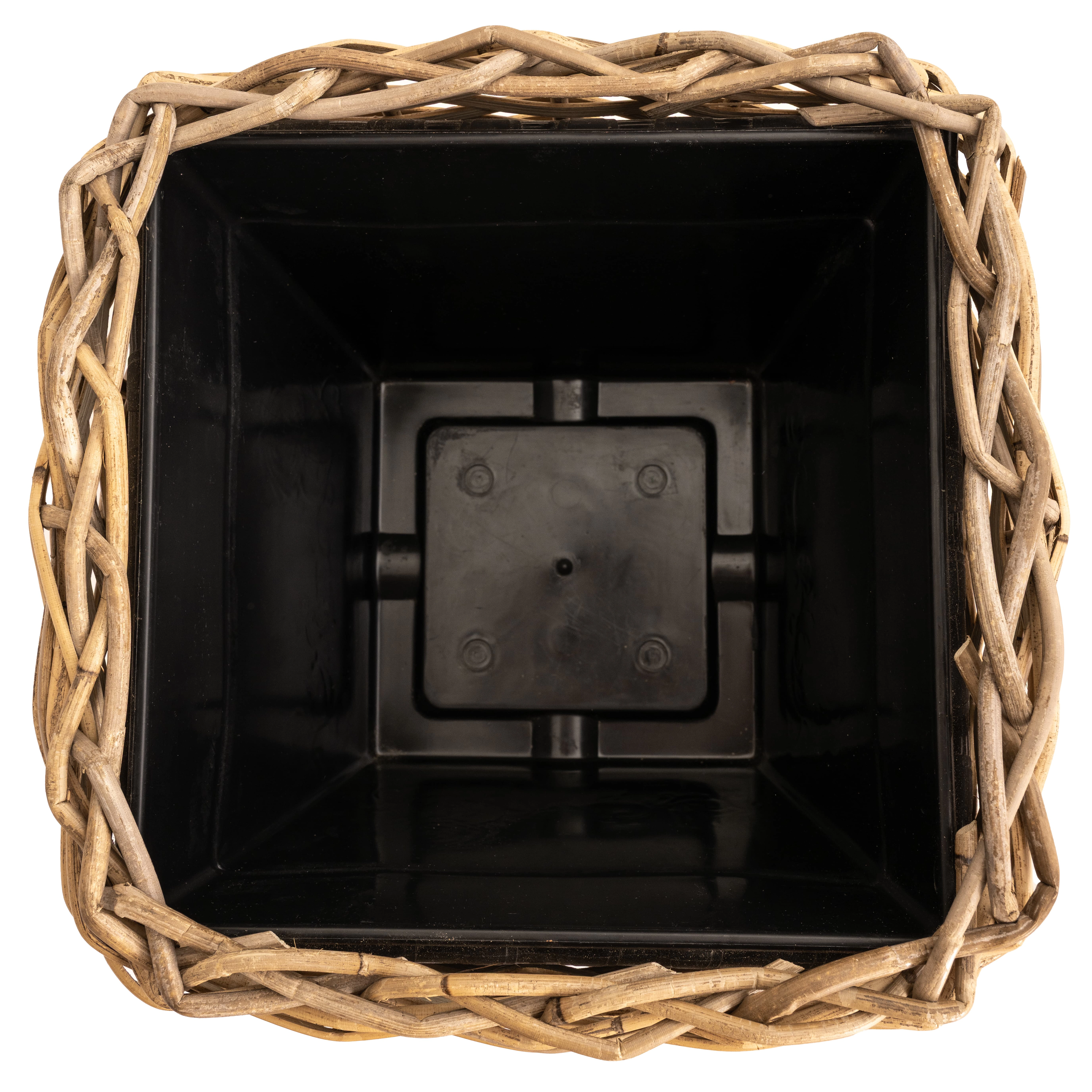 Saboga Home™ Square Tapered Planter with Plastic Insert