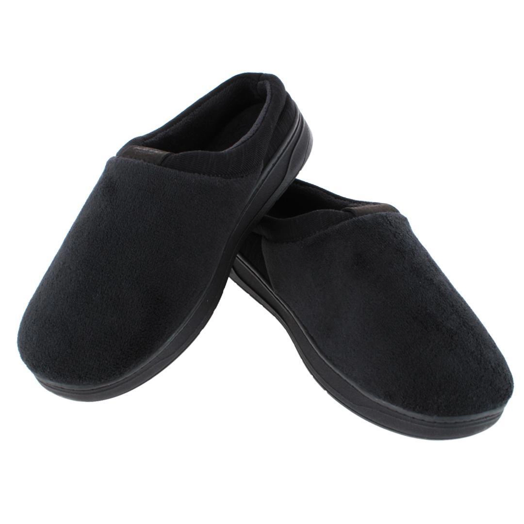 Isotoner Men's Microterry Jack Hoodback Slipper