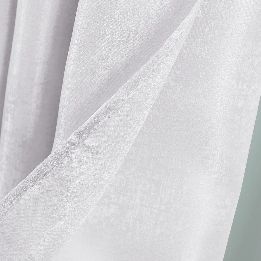 Oliva Gray Nora Embossed Blackout Grommet Panel - 52x90" White